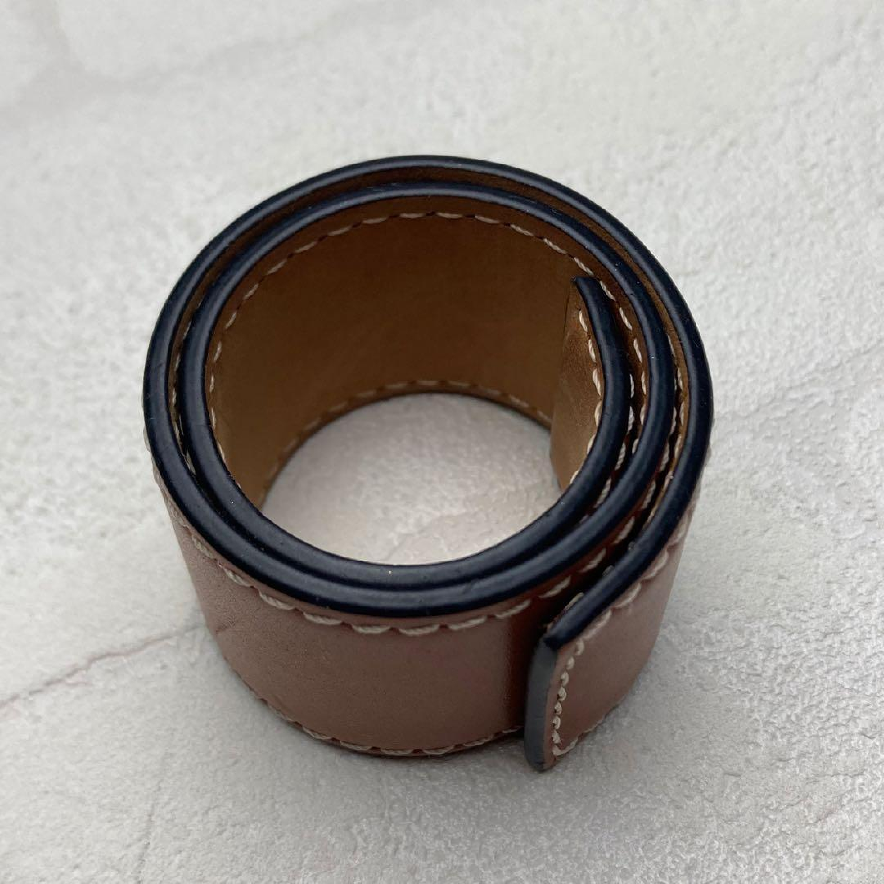 Slap Bracelet, Leather, Camel, Bangle, Anagram, Other Accessories — view 8