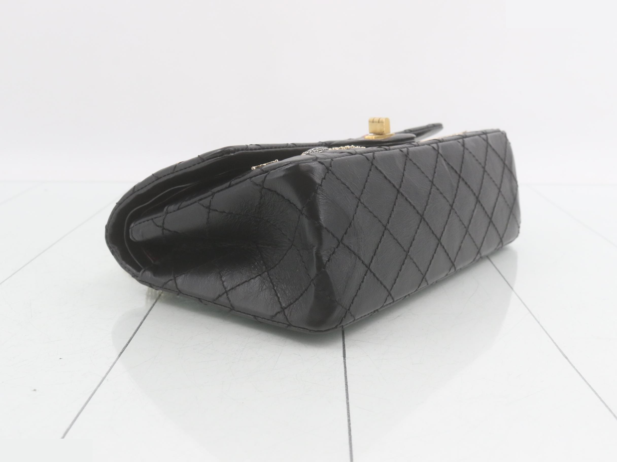 2.55 Matelassé Leather Double Flap Double Chain Shoulder Bag — view 5