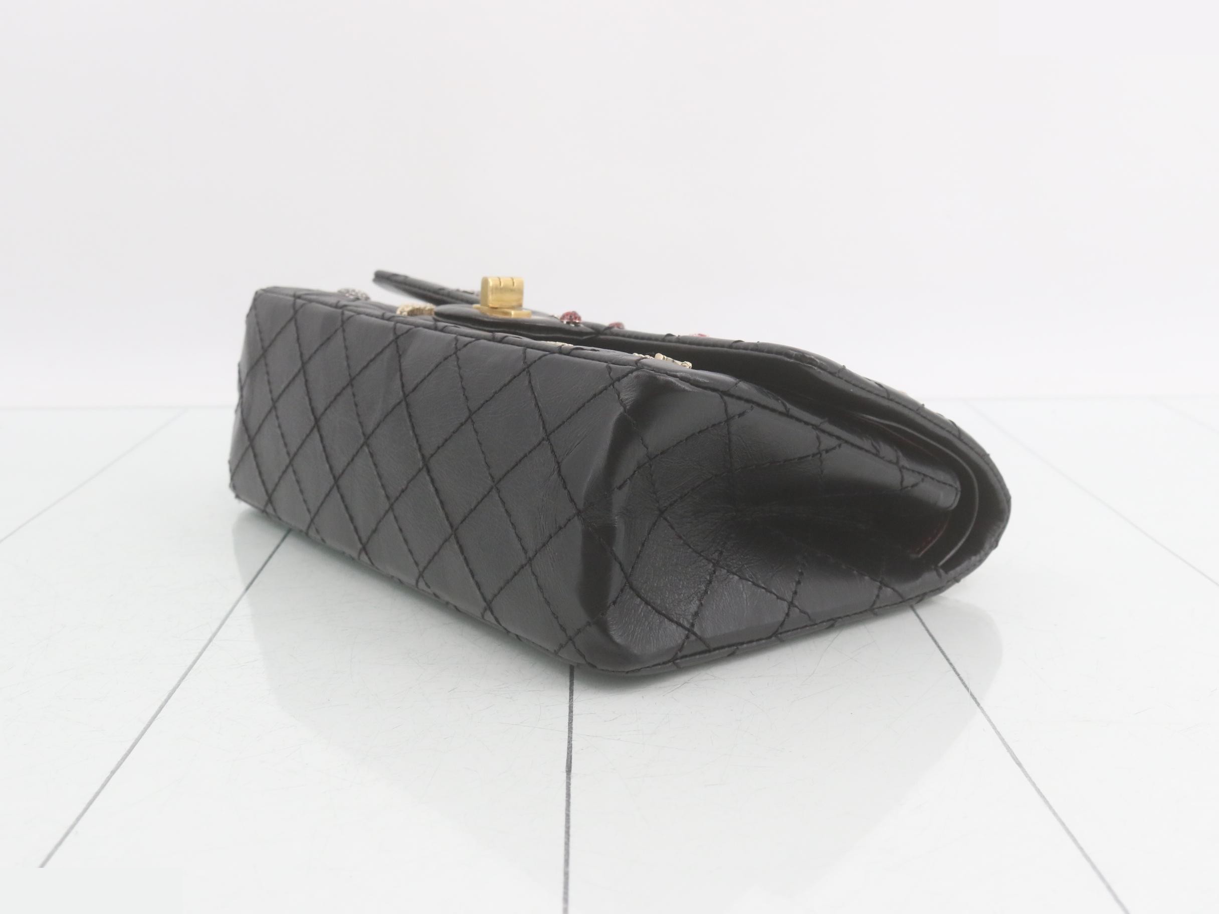 2.55 Matelassé Leather Double Flap Double Chain Shoulder Bag — view 6