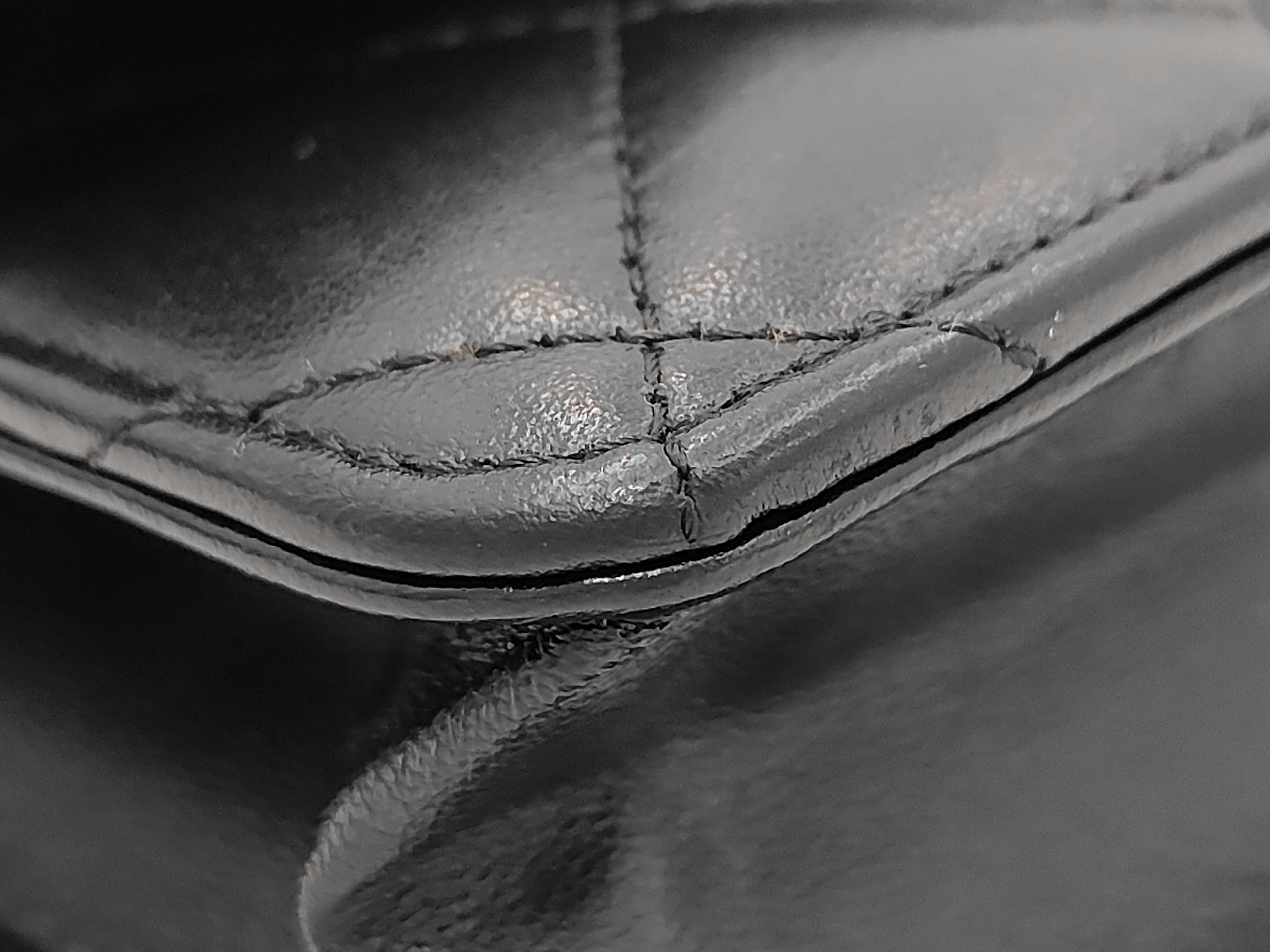 Lambskin Matelassé Chain Wallet, Black, Silver Hardware, Shoulder Bag — view 4