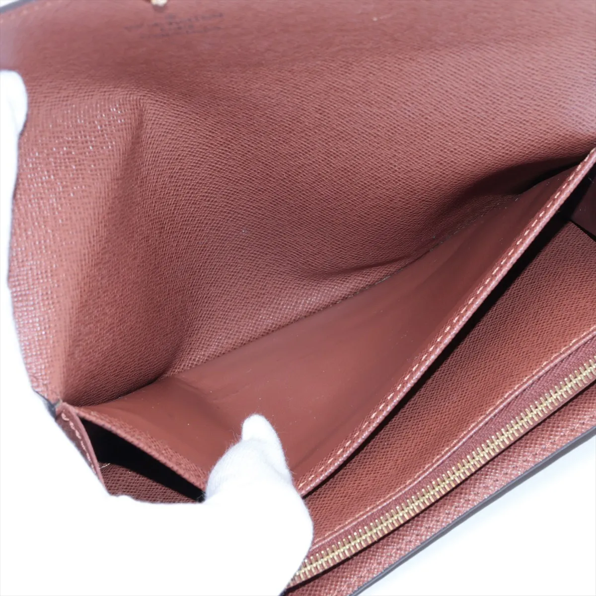 Monogram Portefeuille Sara M60531 Brown Long Wallet RFID Reactive — view 4