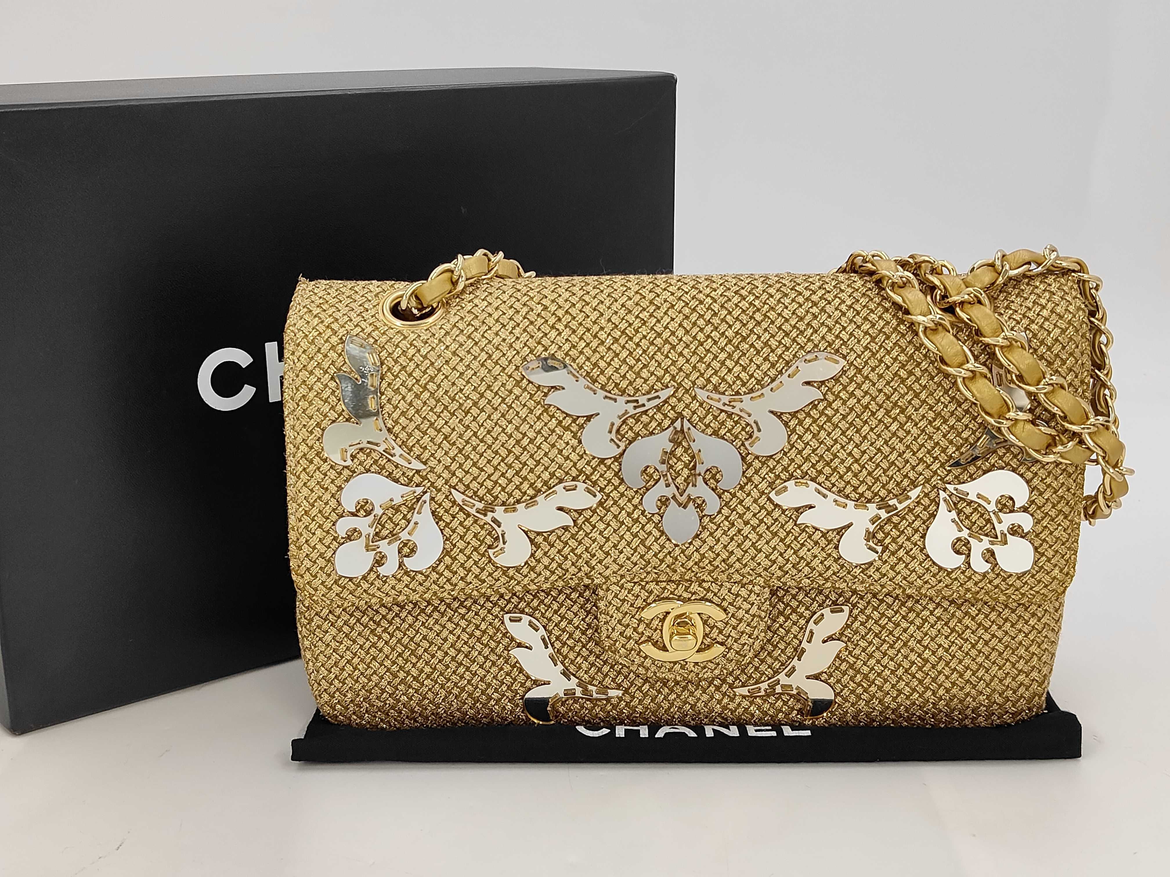 Double Flap Mirror Chain Shoulder Bag