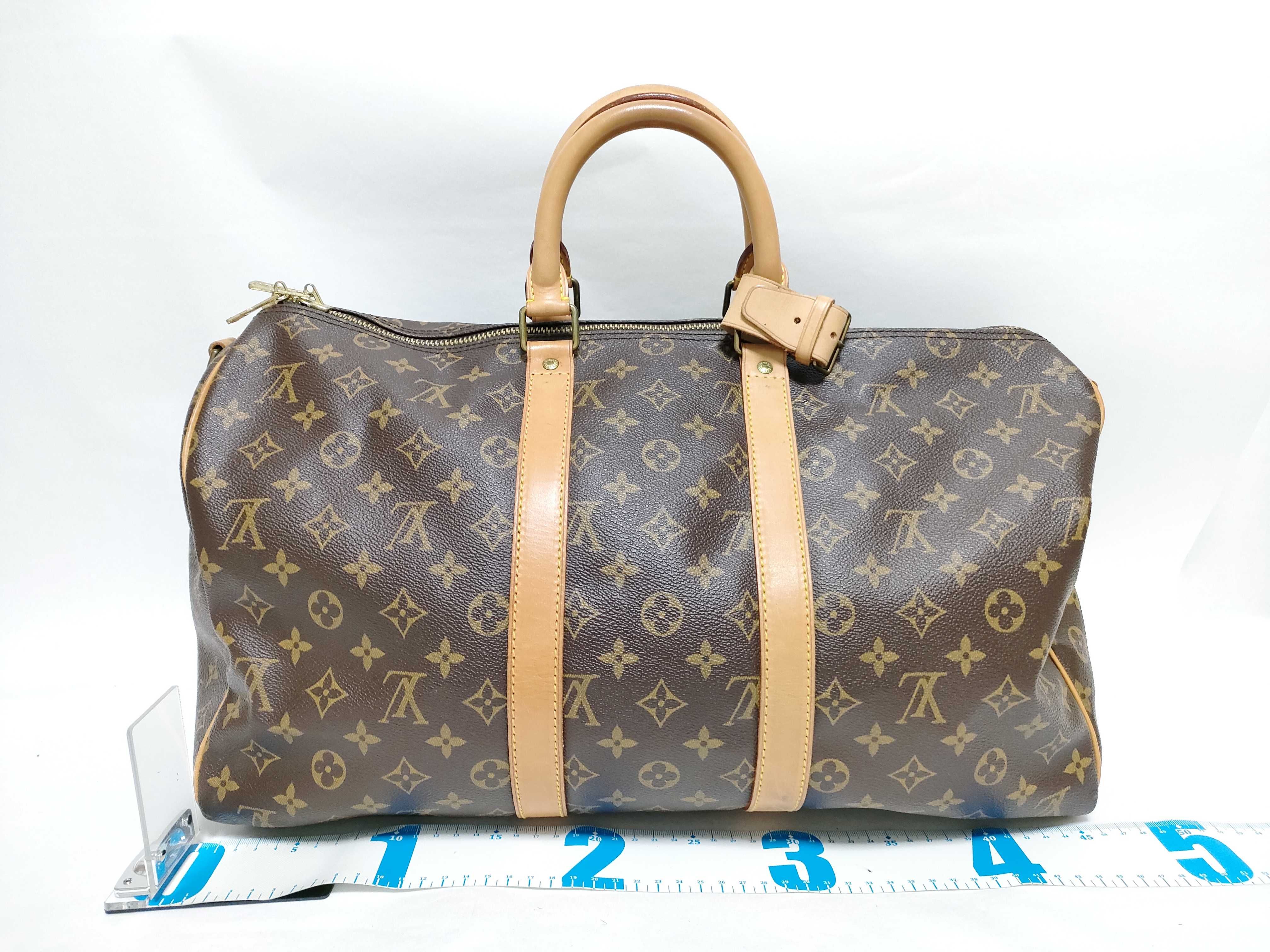 Monogram Keepall Bandoulière 45 M41418 VI1920 Brown Boston Bag — view 2