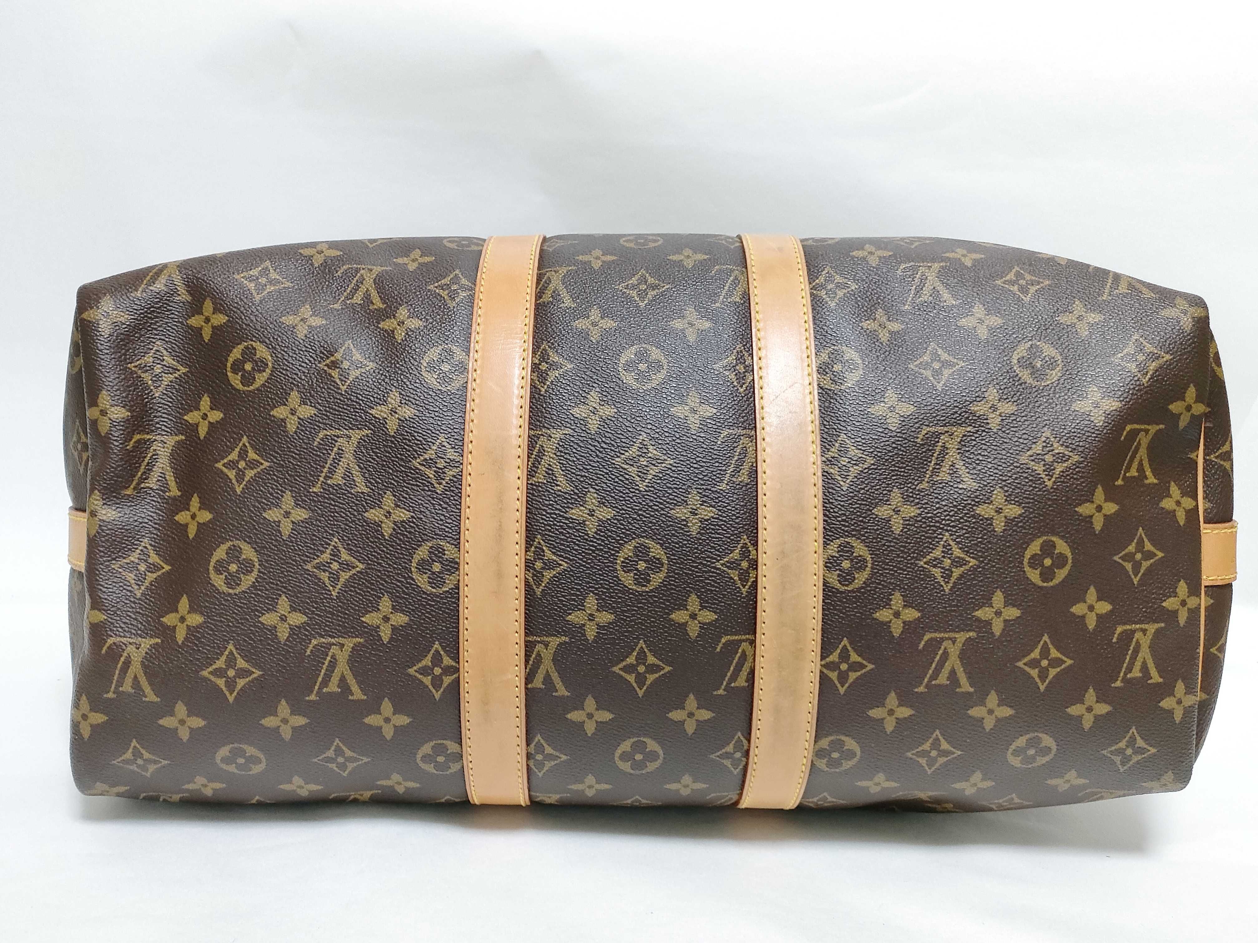 Monogram Keepall Bandoulière 45 M41418 VI1920 Brown Boston Bag — view 9