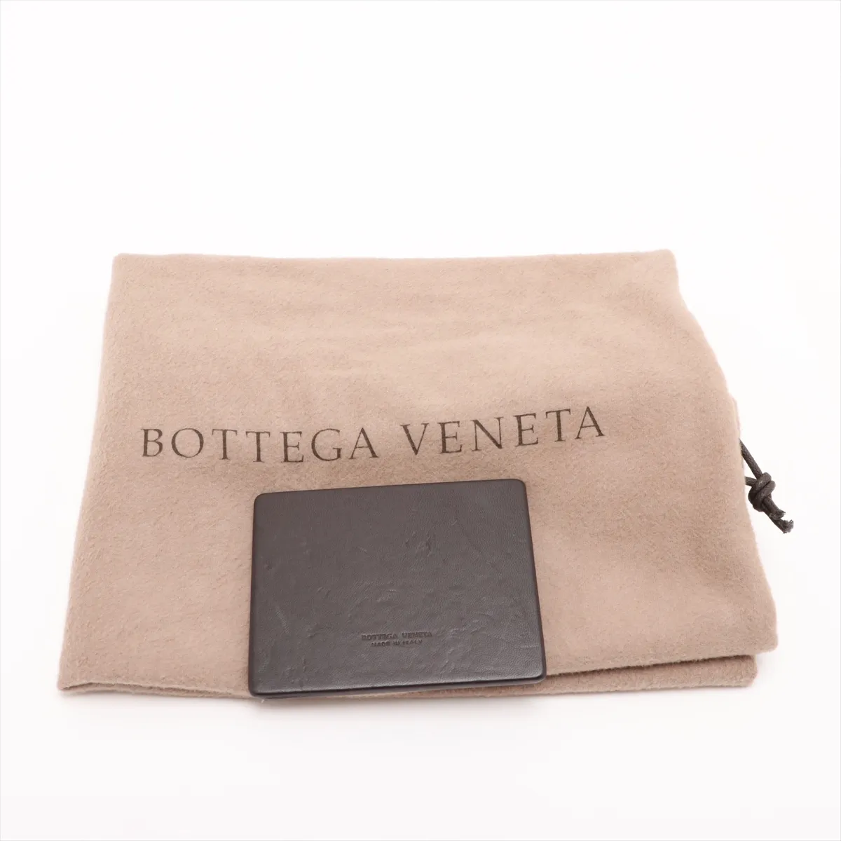 Intrecciato Hobo Leather Shoulder Bag Brown 115653 with Mirror — view 13