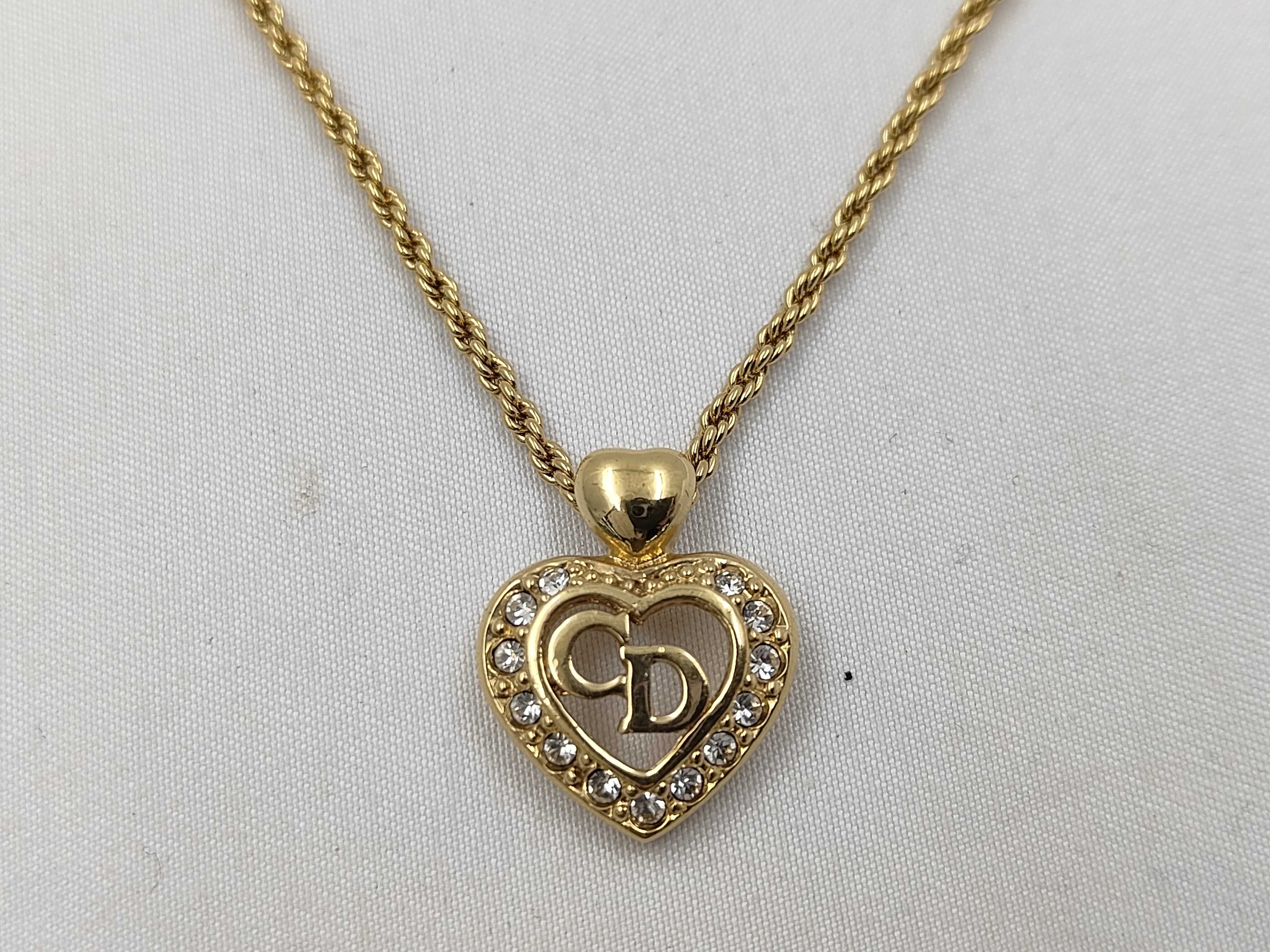 logo rhinestone necklace