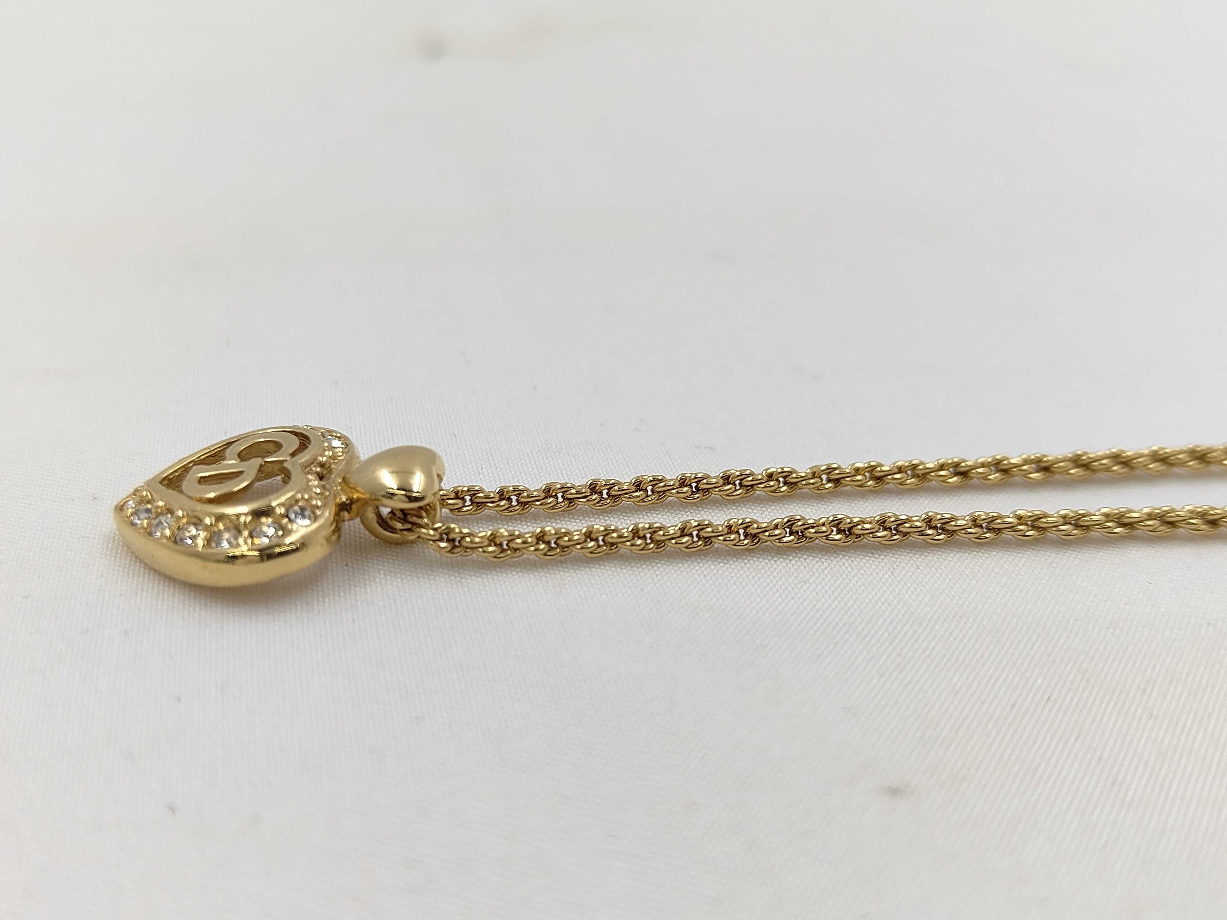 logo rhinestone necklace — view 3