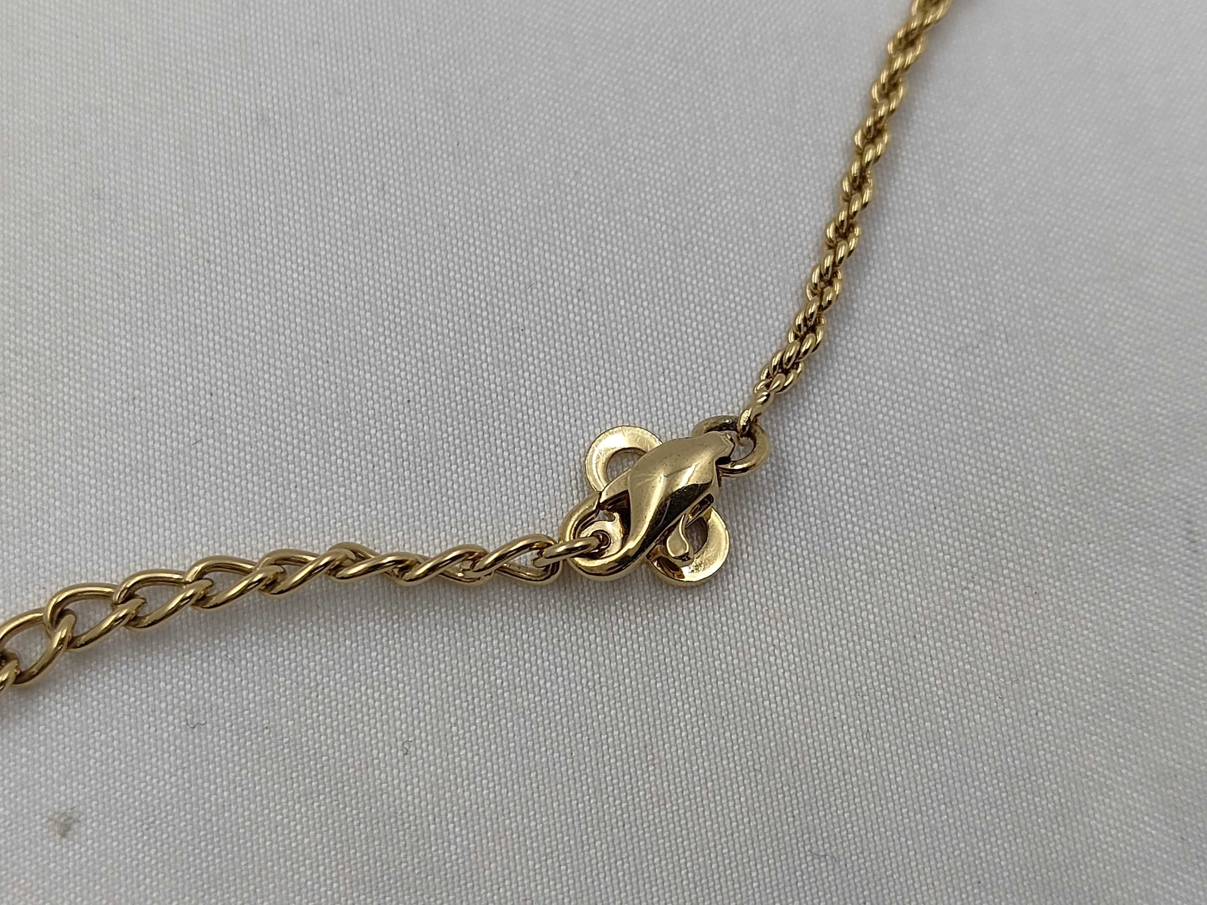 logo rhinestone necklace — view 4