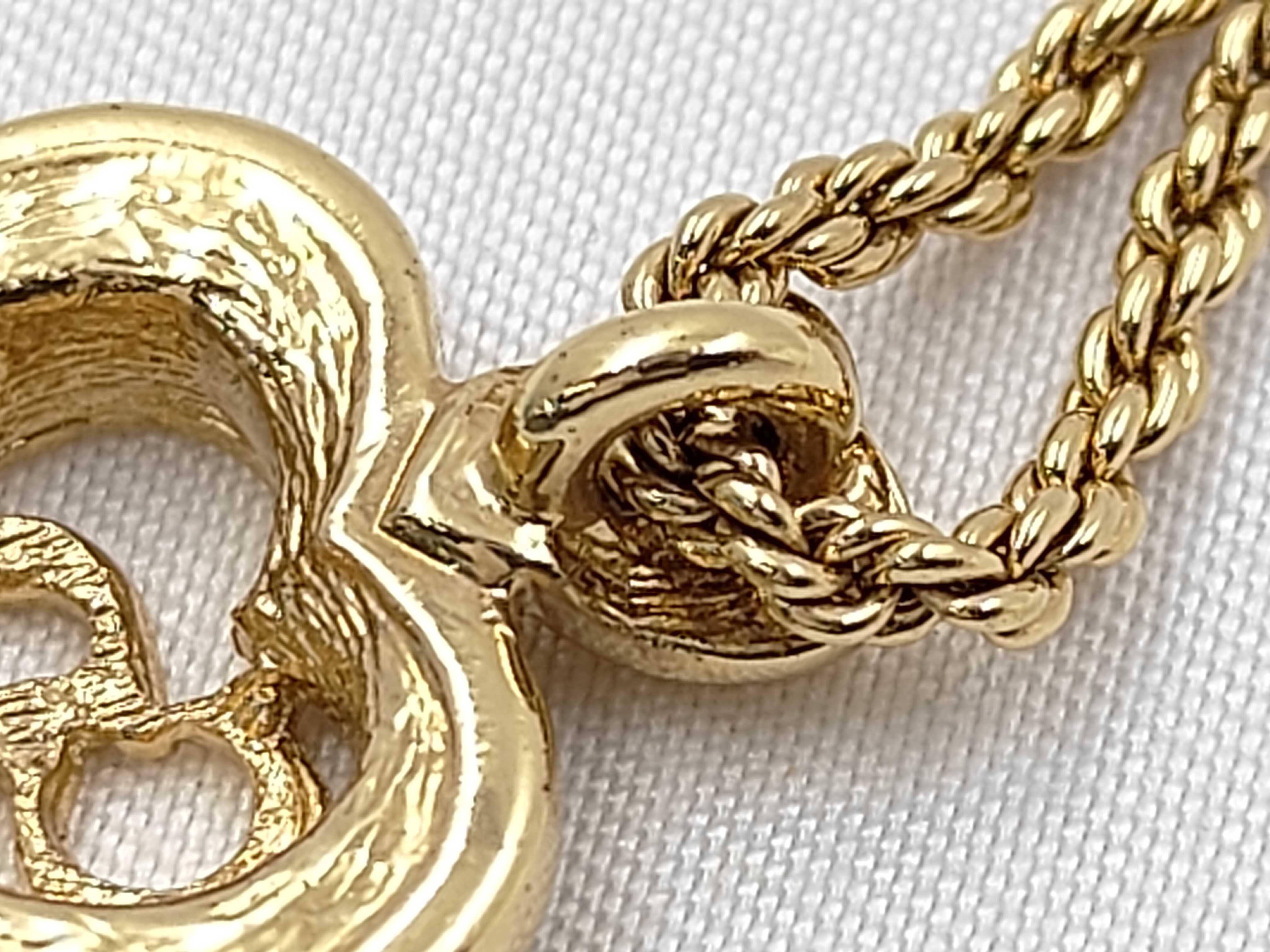 logo rhinestone necklace — view 9