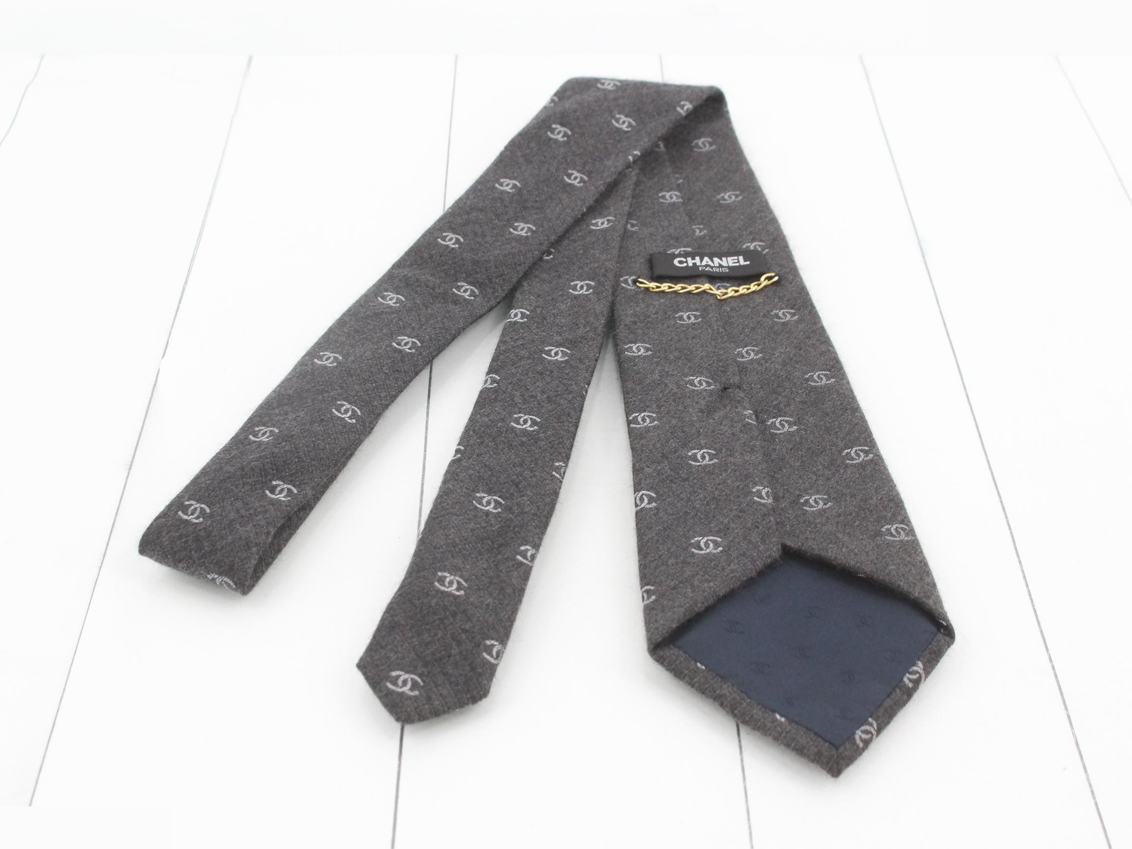 Coco Mark Tie, Silk, Cashmere — view 2