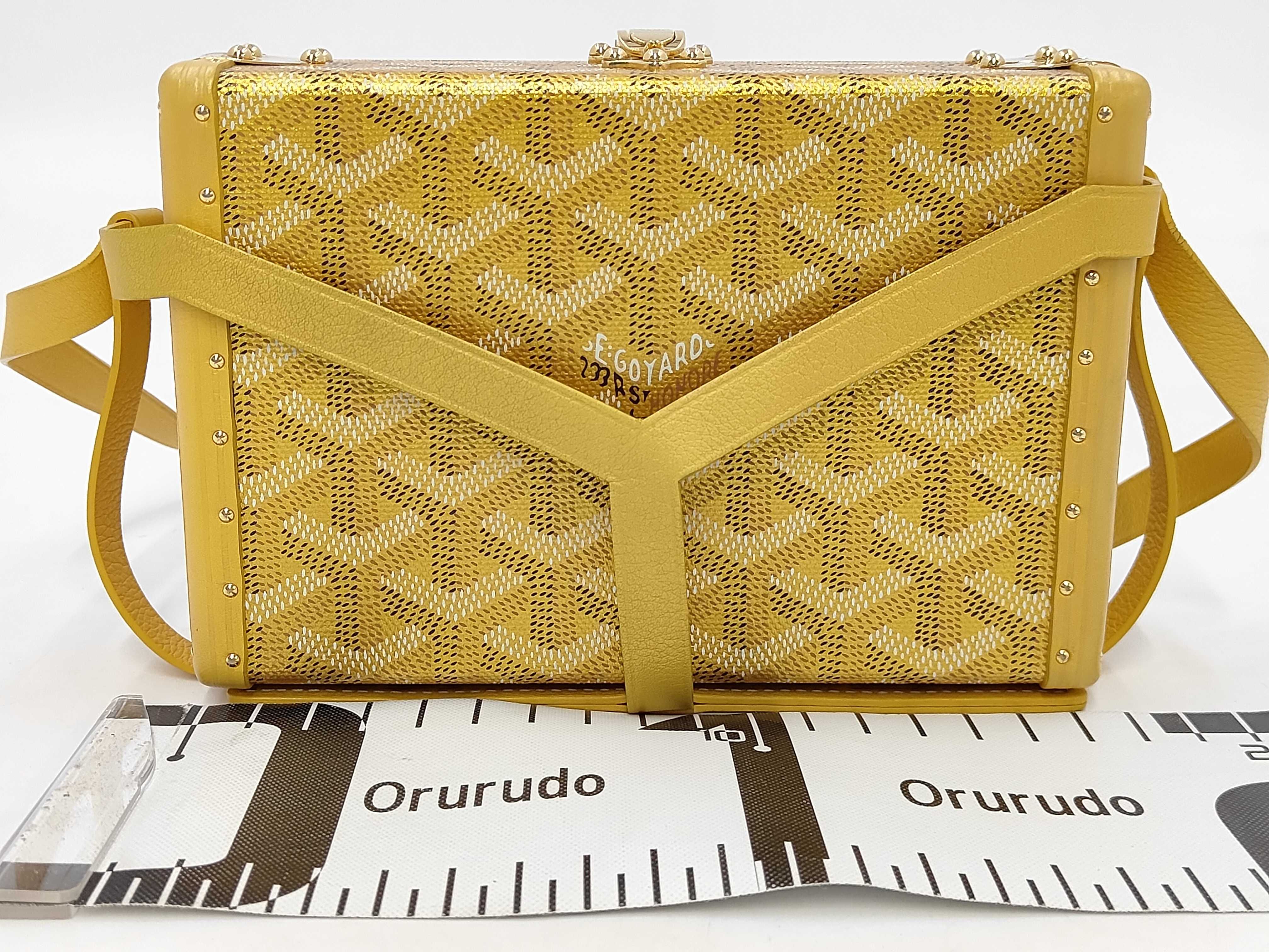 Herringbone Minaudielle Shoulder Bag Yellow Shoulder Bag — view 2