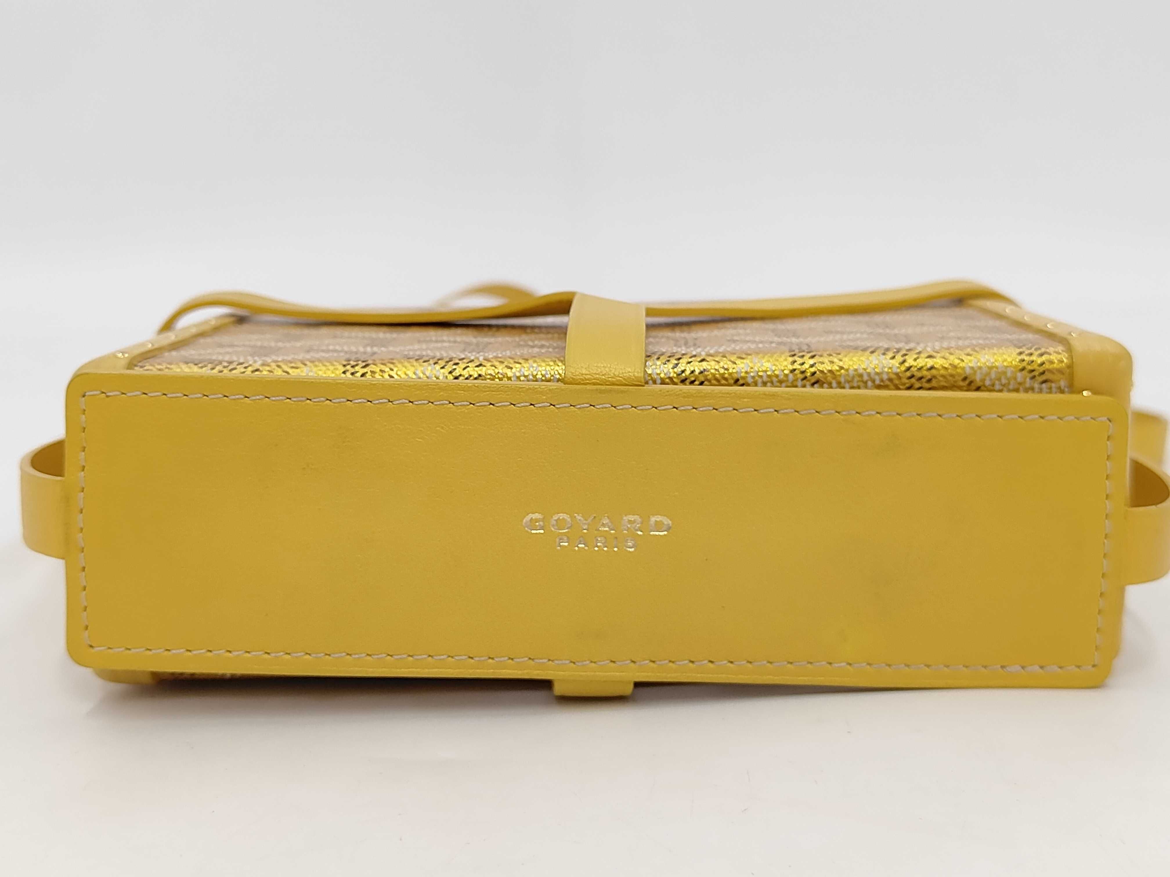 Herringbone Minaudielle Shoulder Bag Yellow Shoulder Bag — view 3