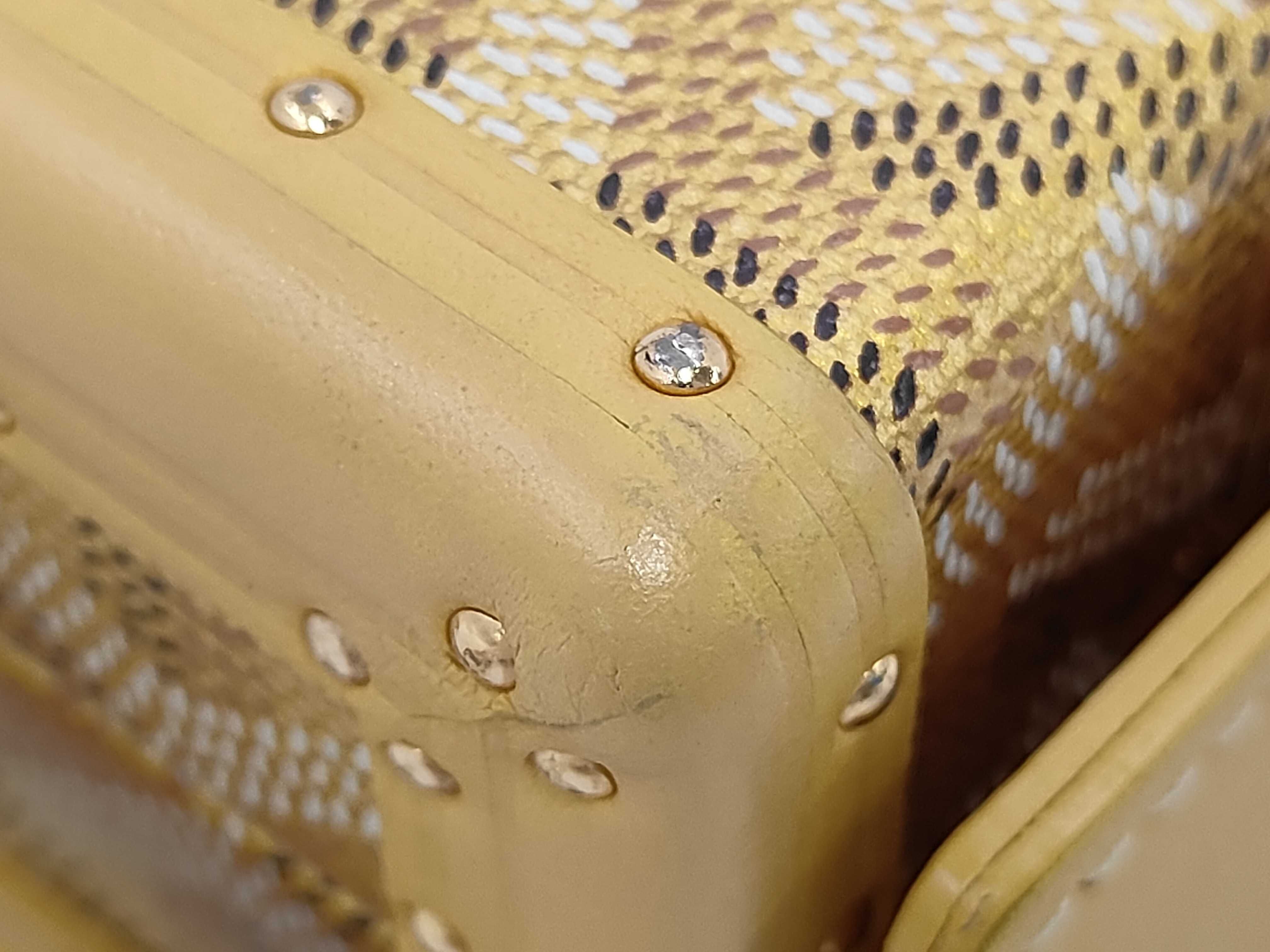 Herringbone Minaudielle Shoulder Bag Yellow Shoulder Bag — view 5