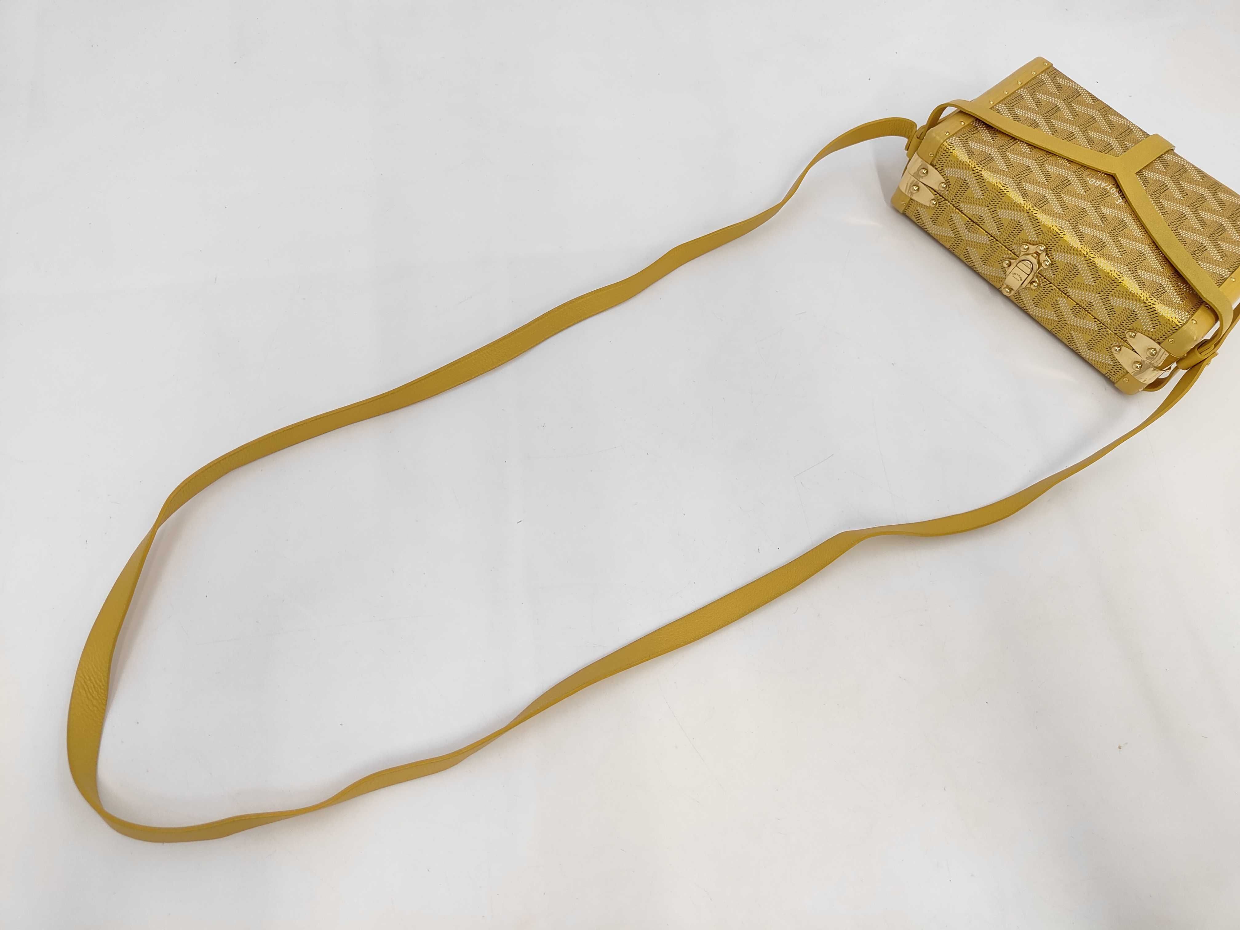 Herringbone Minaudielle Shoulder Bag Yellow Shoulder Bag — view 6