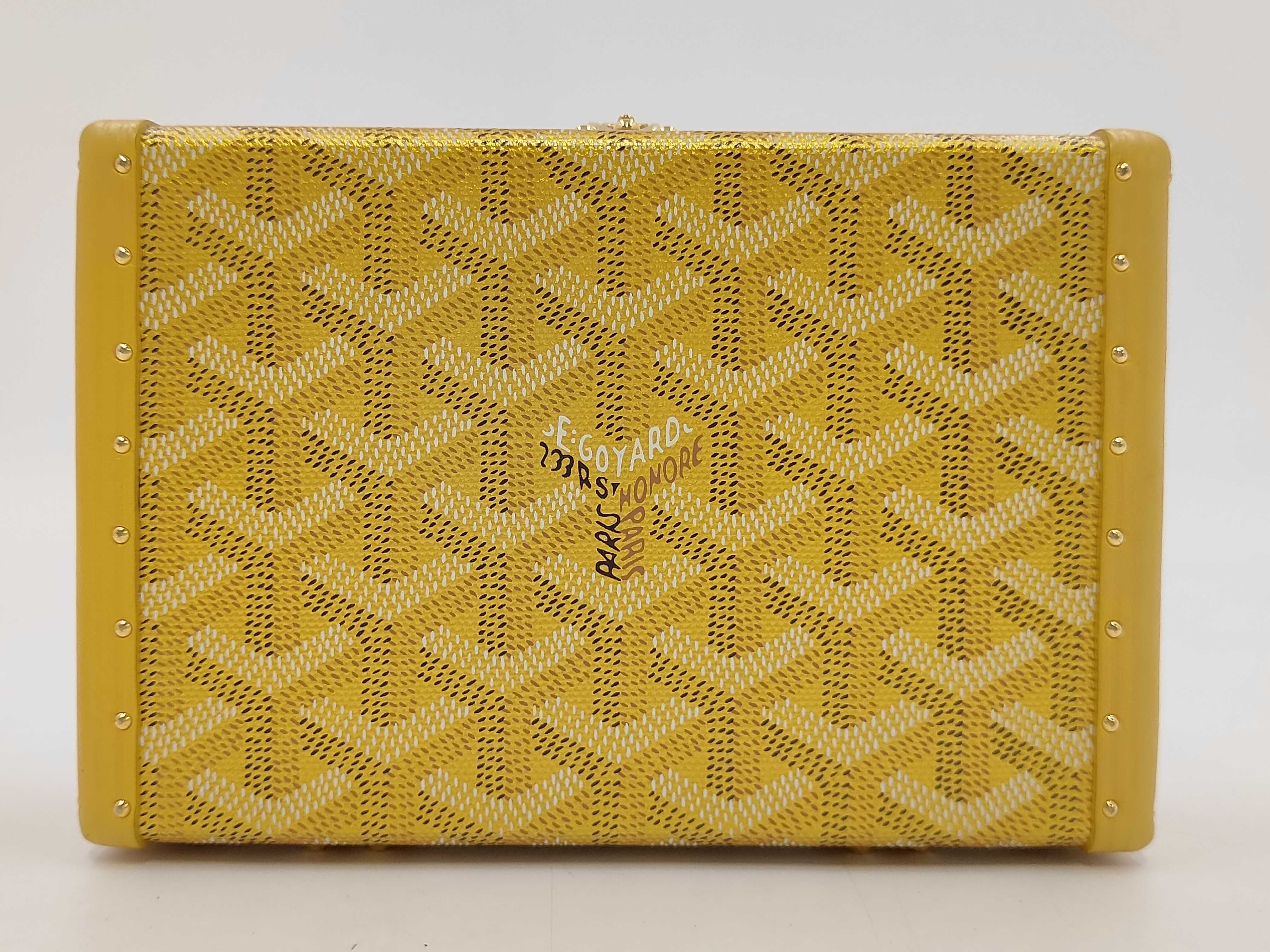 Herringbone Minaudielle Shoulder Bag Yellow Shoulder Bag — view 10