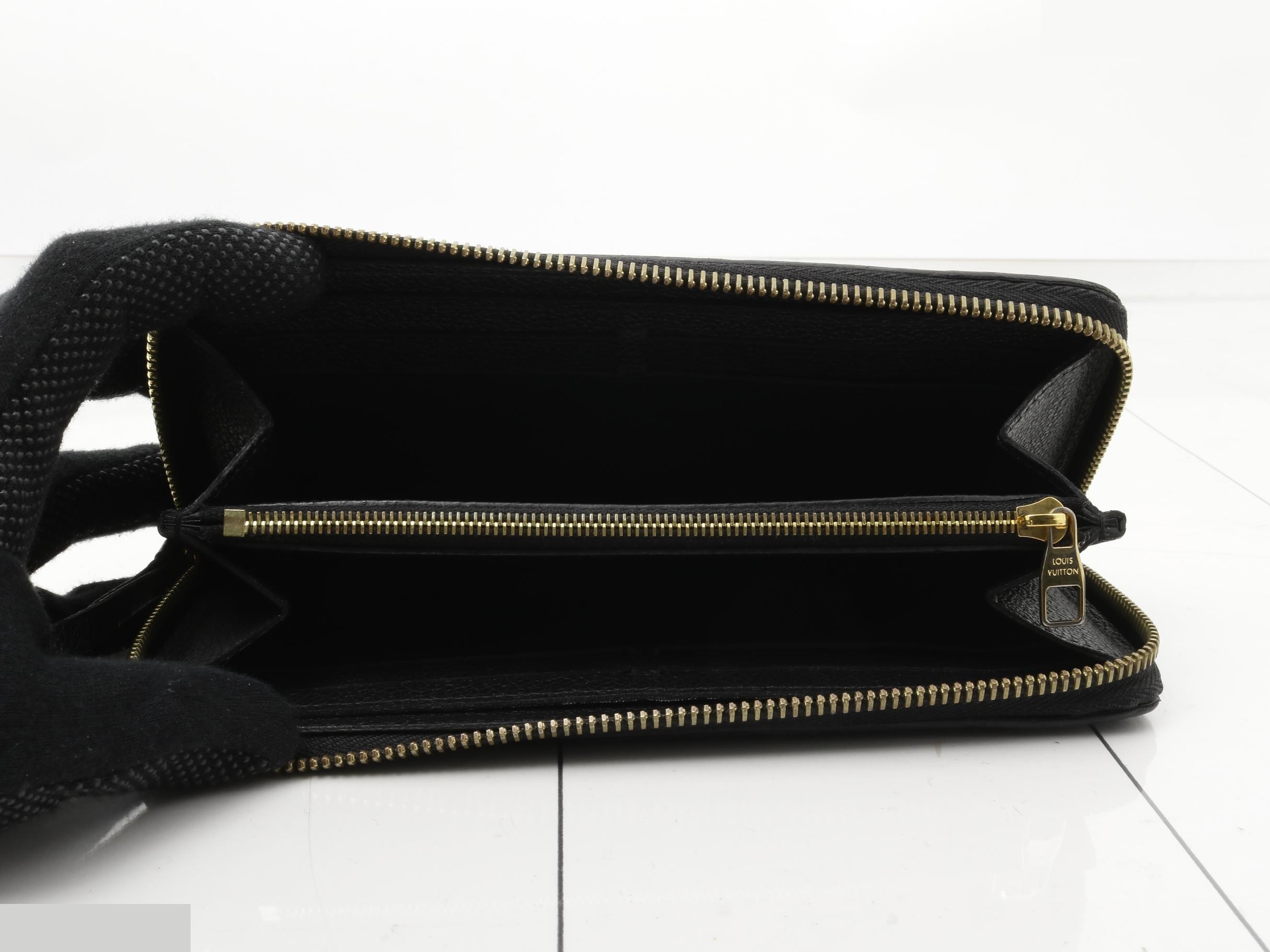 Portefeuille Clemence Noir Round Zipper Long Wallet — view 4