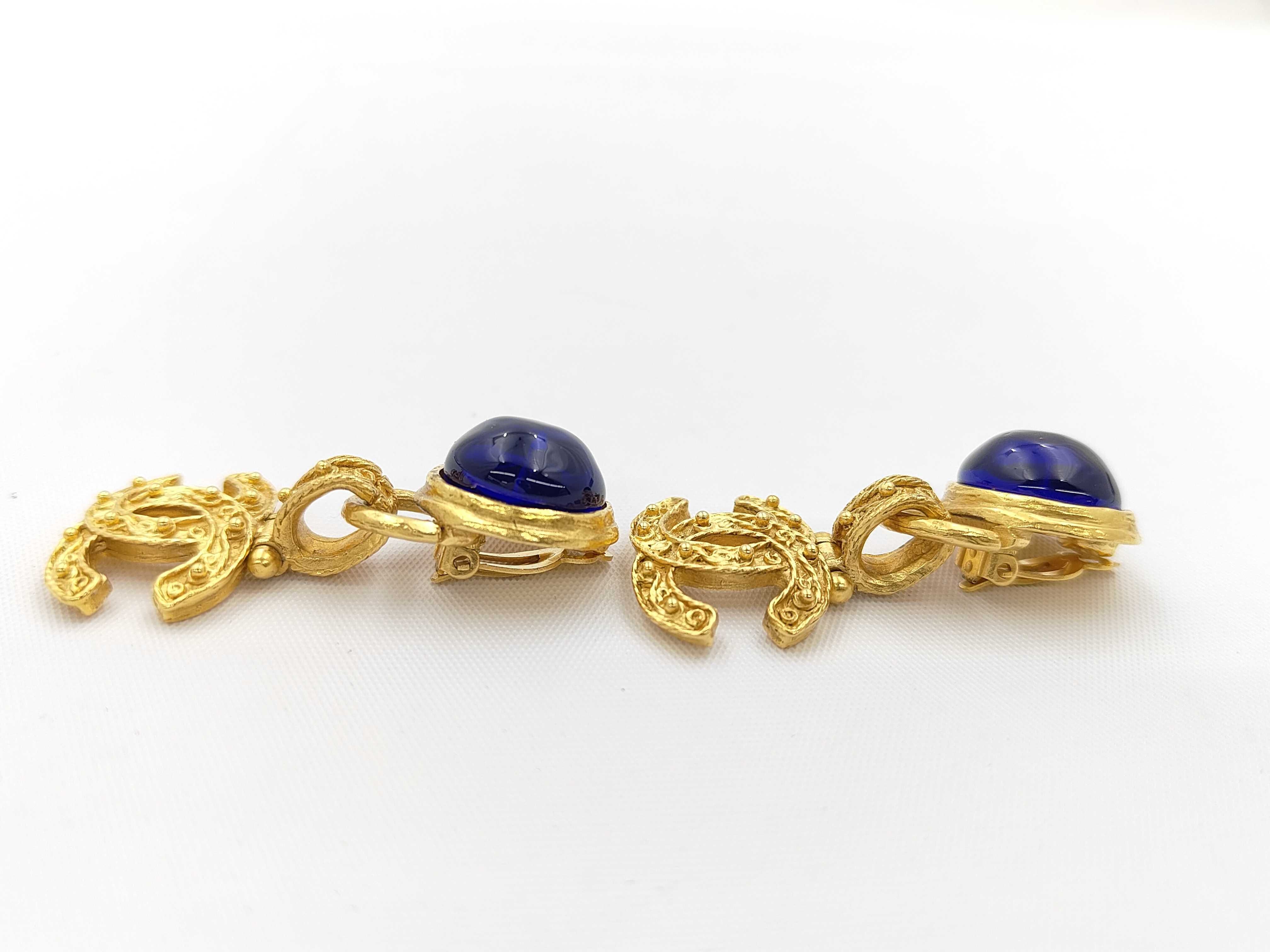 94A Swing Coco Mark Stud Colored Stone Earrings — view 3