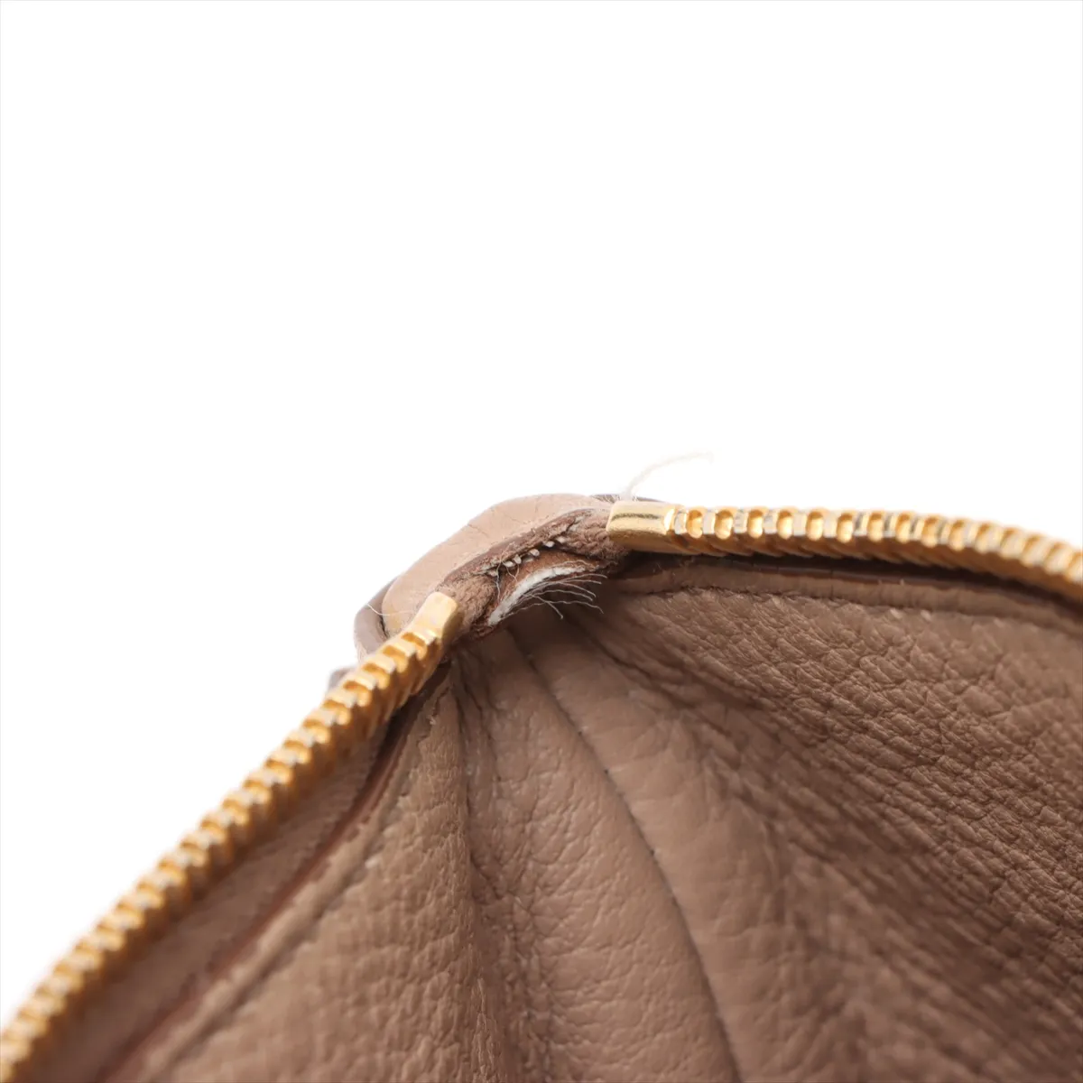 Vitello Dino Leather 2WAY Handbag Beige — view 12