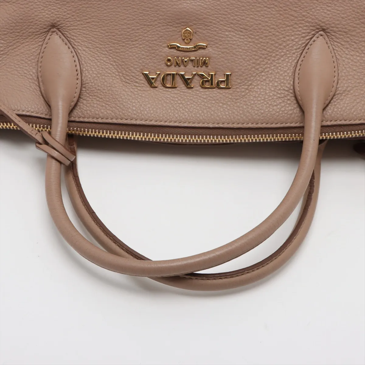Vitello Dino Leather 2WAY Handbag Beige — view 5