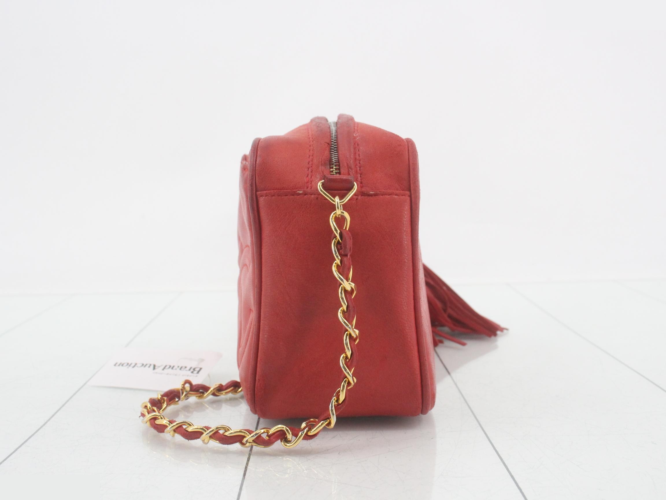 Leather chain shoulder bag — view 3