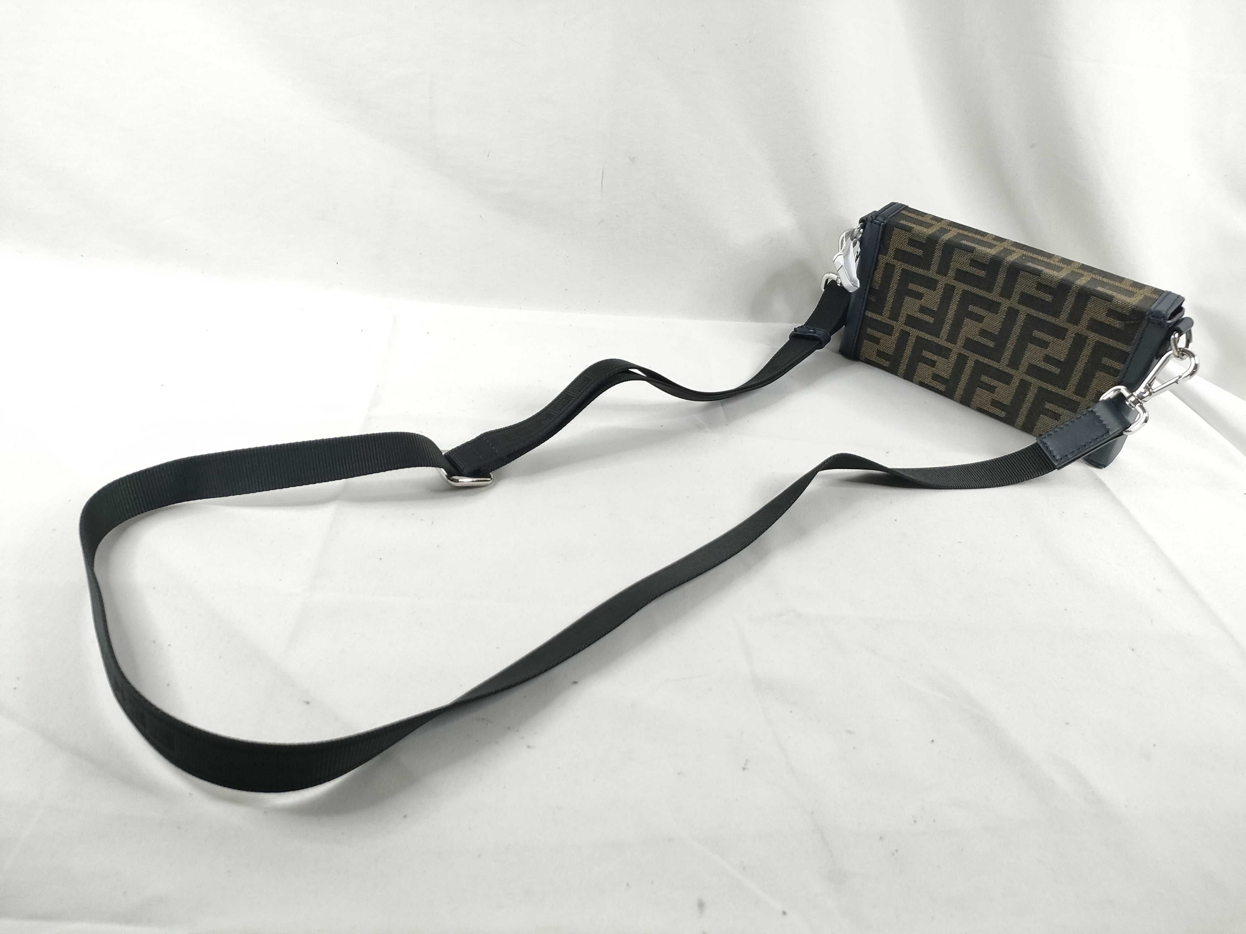 ZUCCa pattern ID- ZUCCa canvas x leather shoulder bag Brown 7AS139 Shoulder bag — view 6