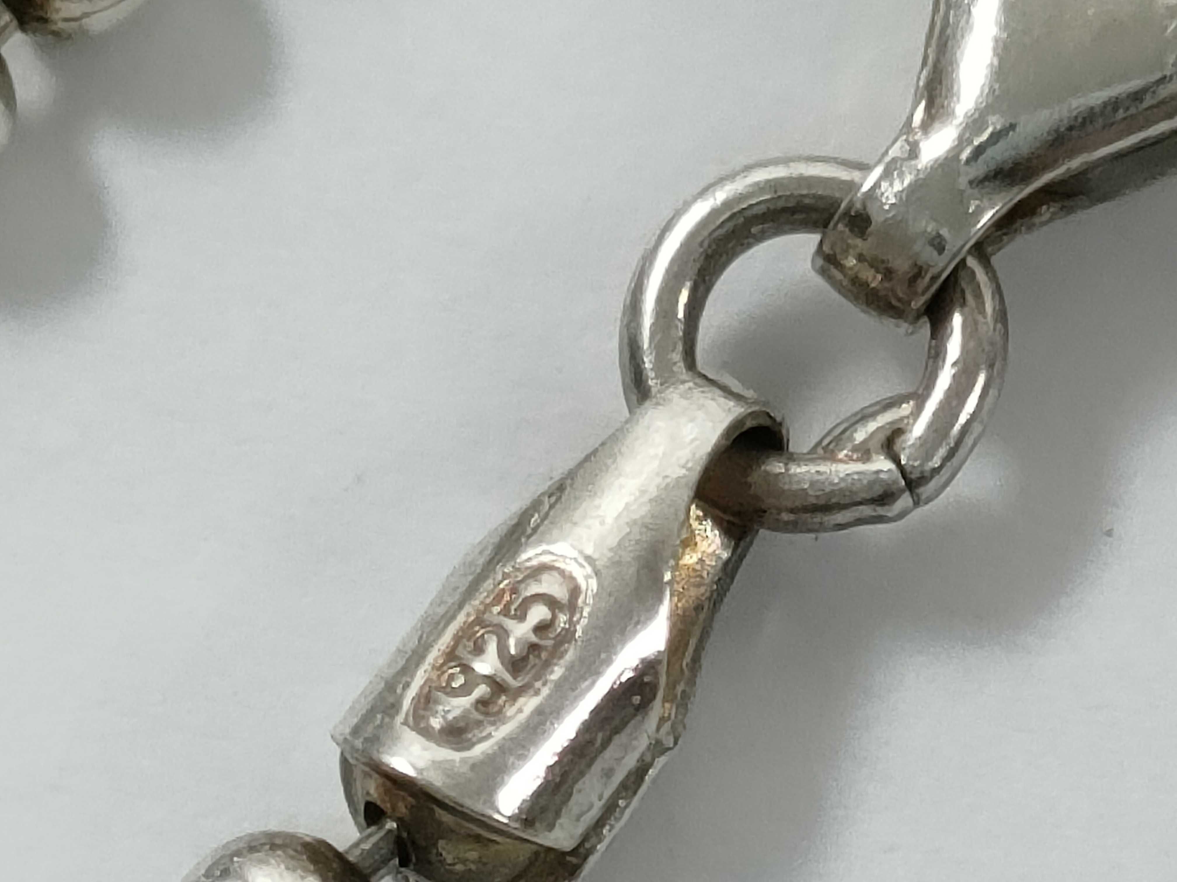 bracelet, ball chain, plate, SV925, 6.9g, key case/key holder. — view 7