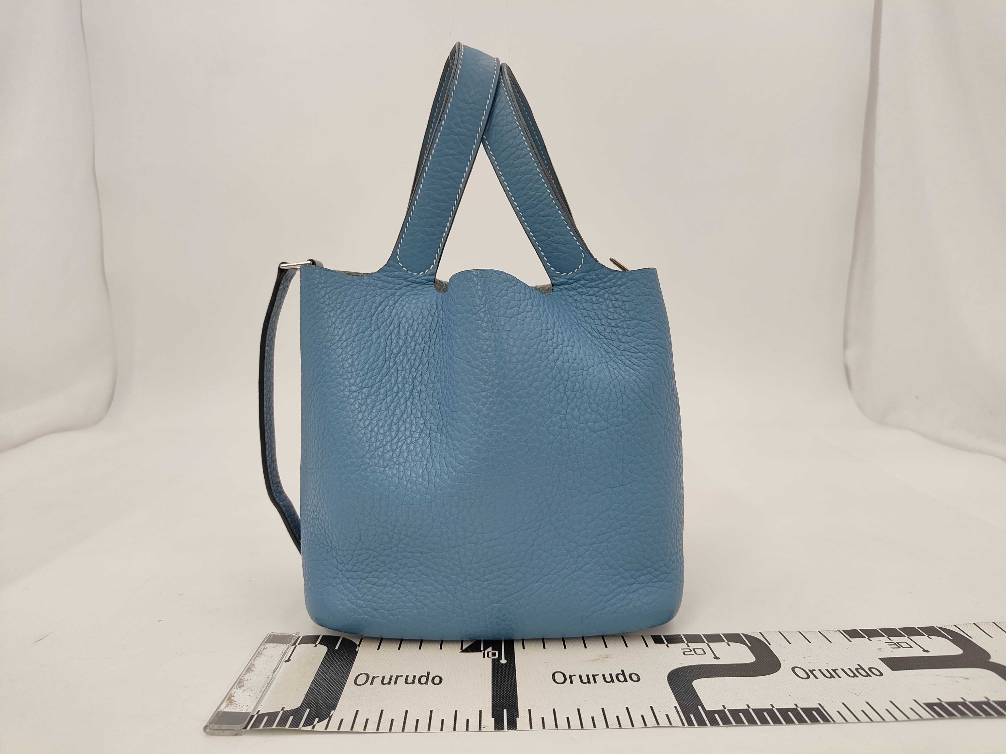 Picotin PM Blue Jean Handbag — view 2