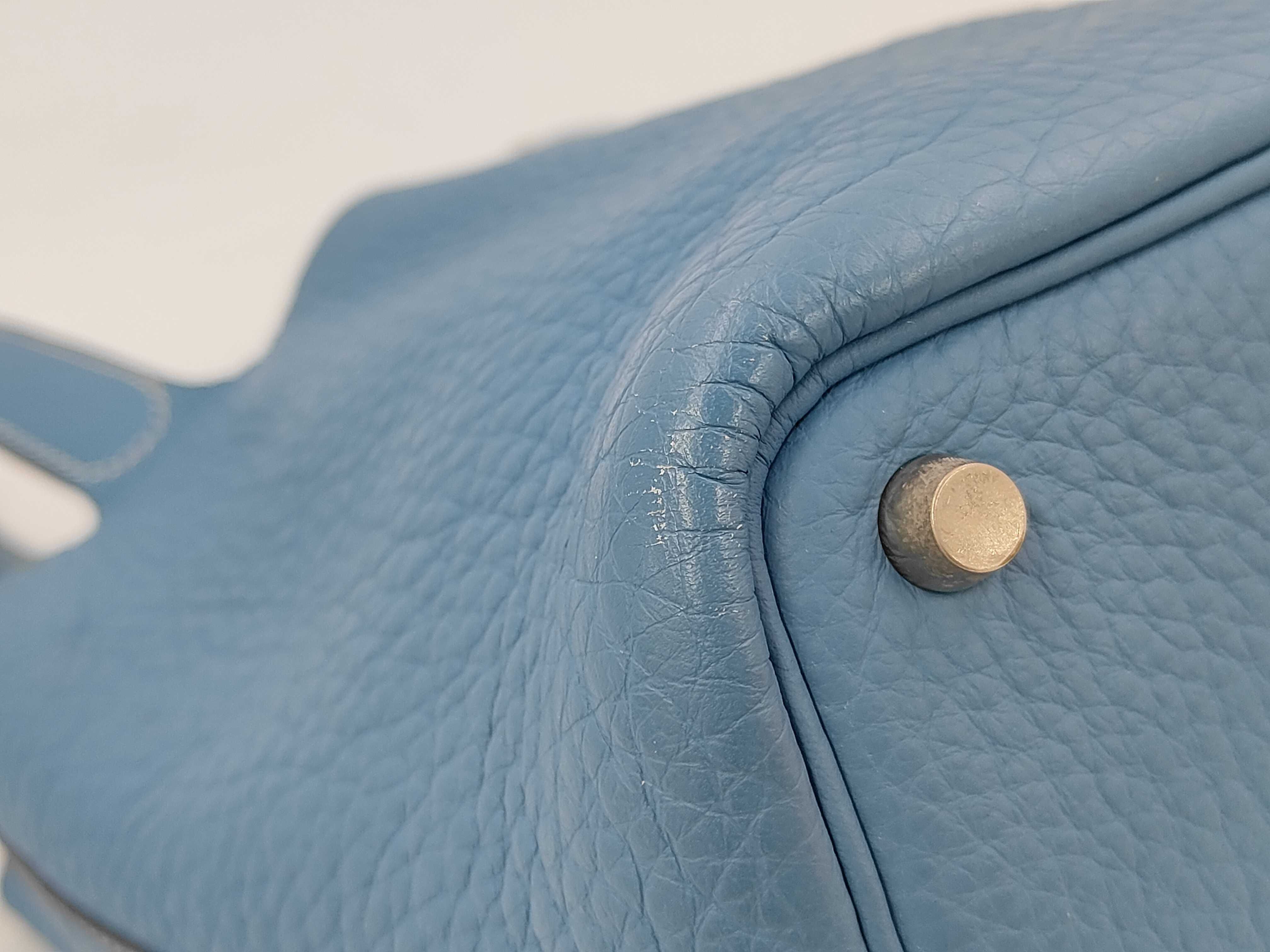 Picotin PM Blue Jean Handbag — view 6