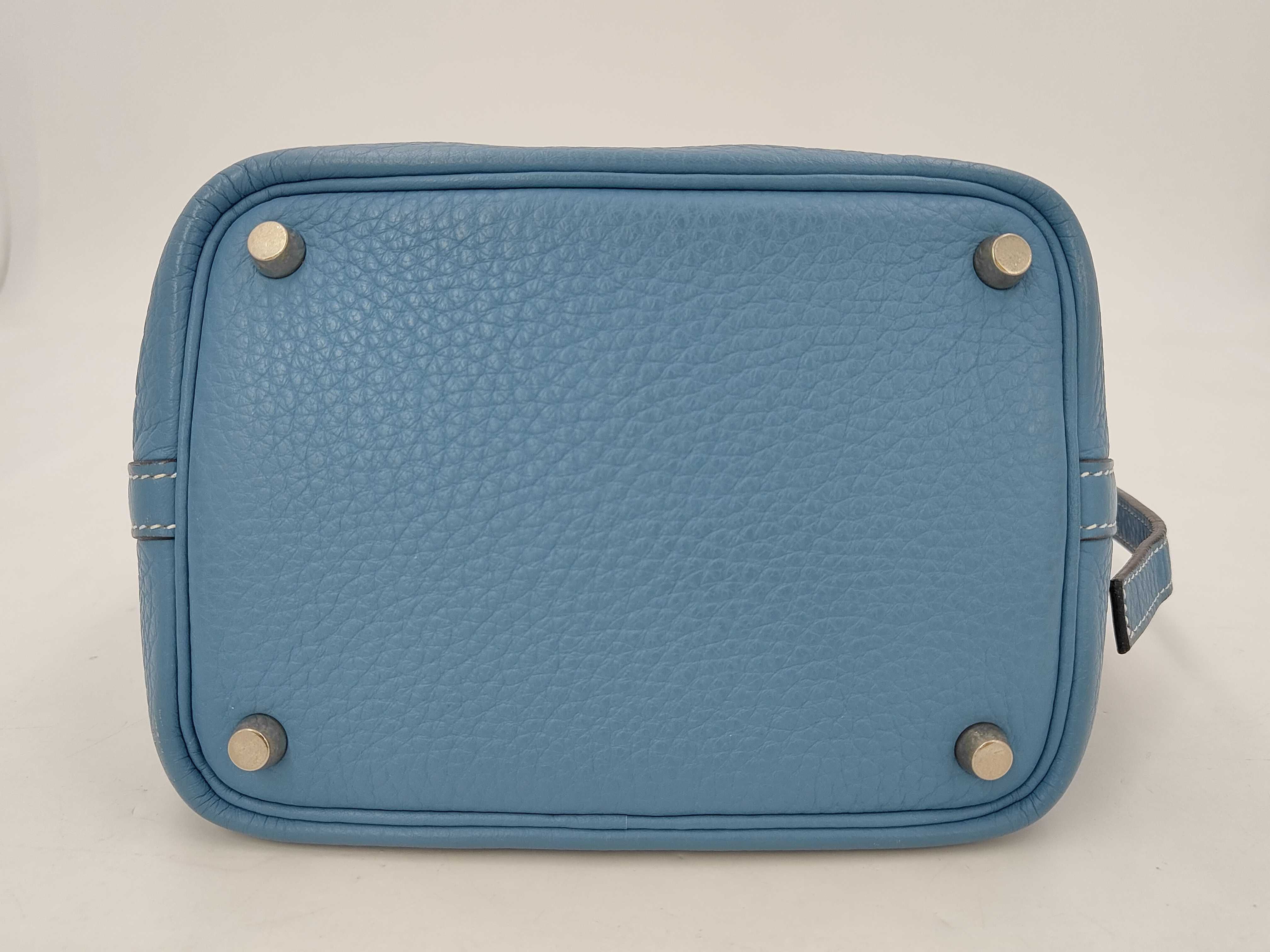 Picotin PM Blue Jean Handbag — view 7