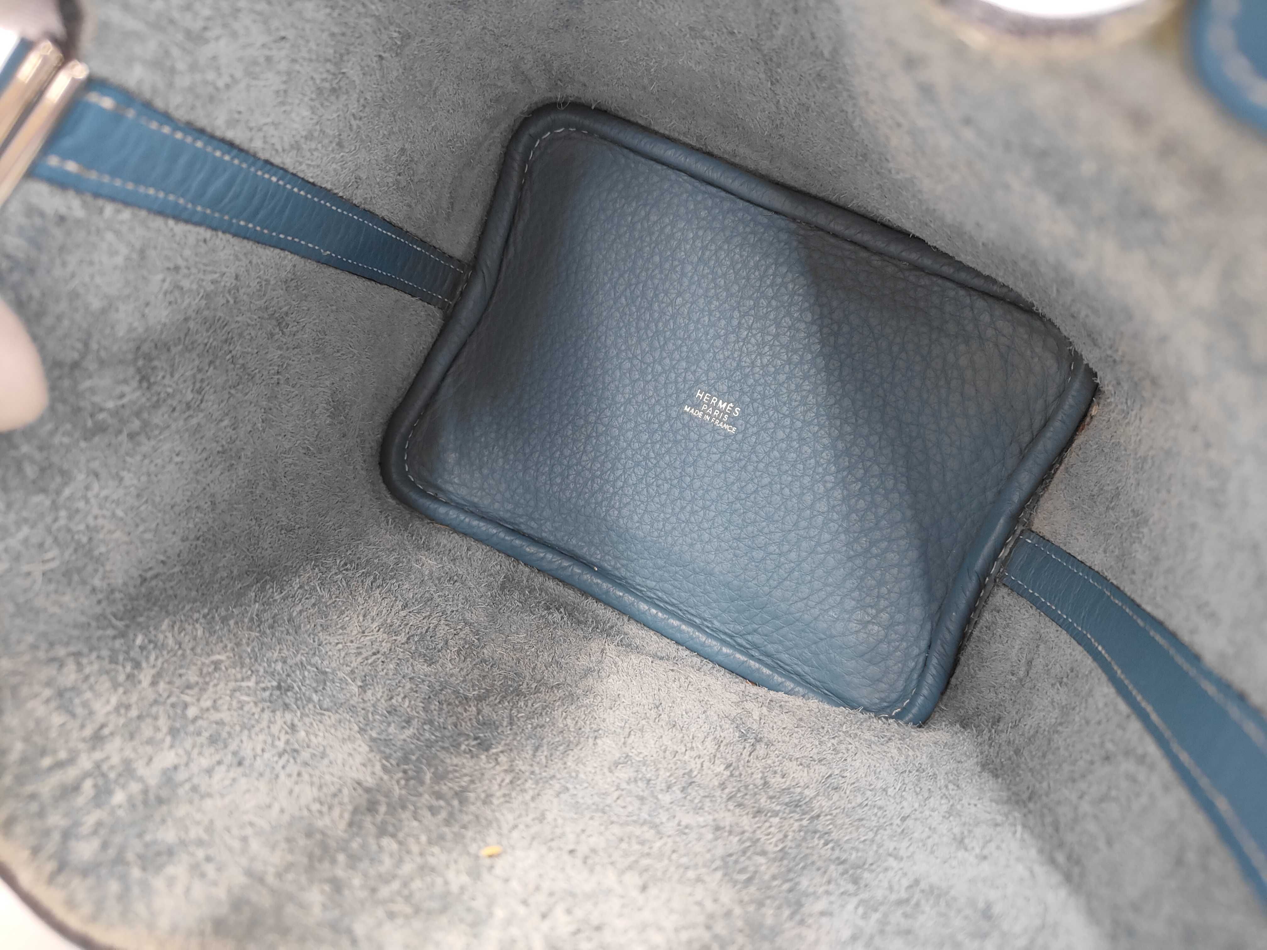 Picotin PM Blue Jean Handbag — view 8