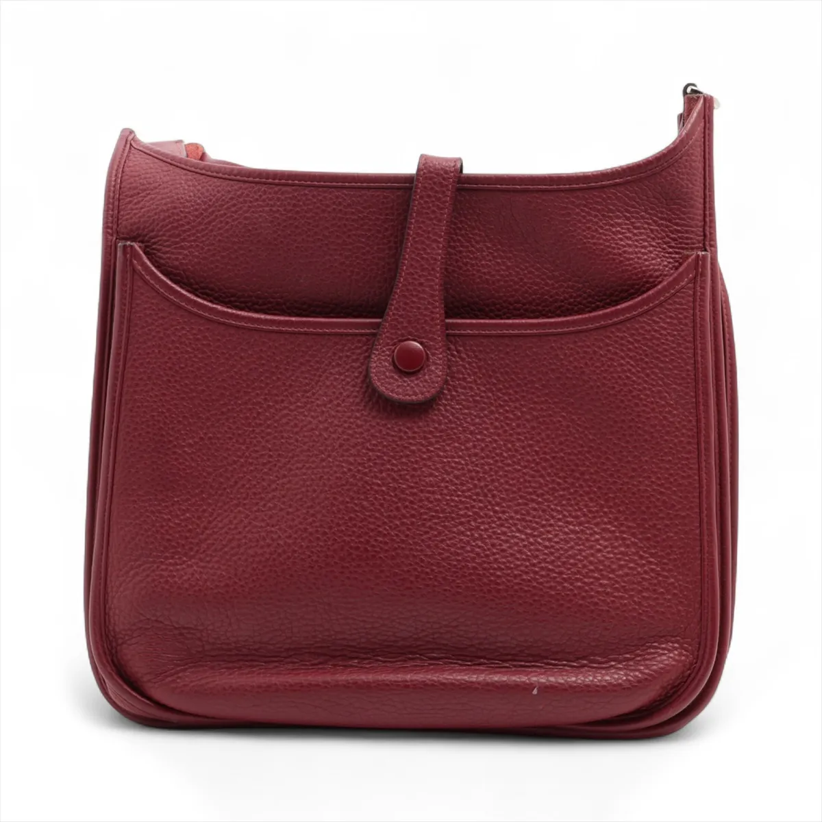 Evelyn 3 29 PM Taurillon Clemence Rouge Ash Silver Hardware P:2012 — view 2