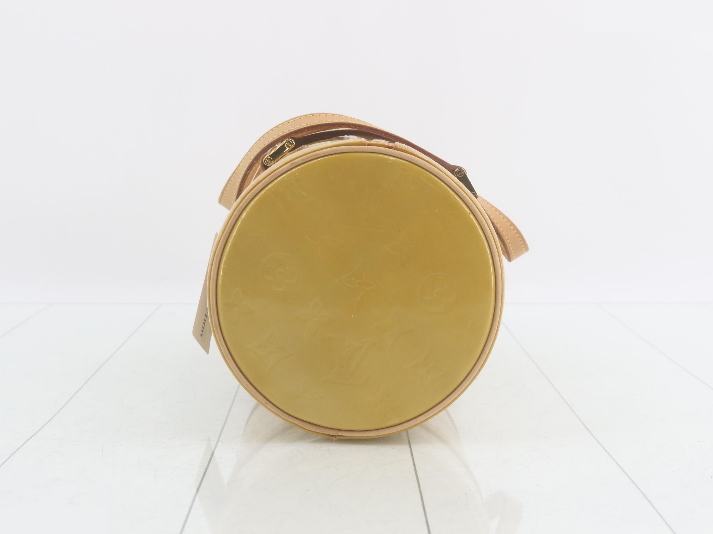Vernis Enamel Beige x Gold Handbag VI0073 — view 3