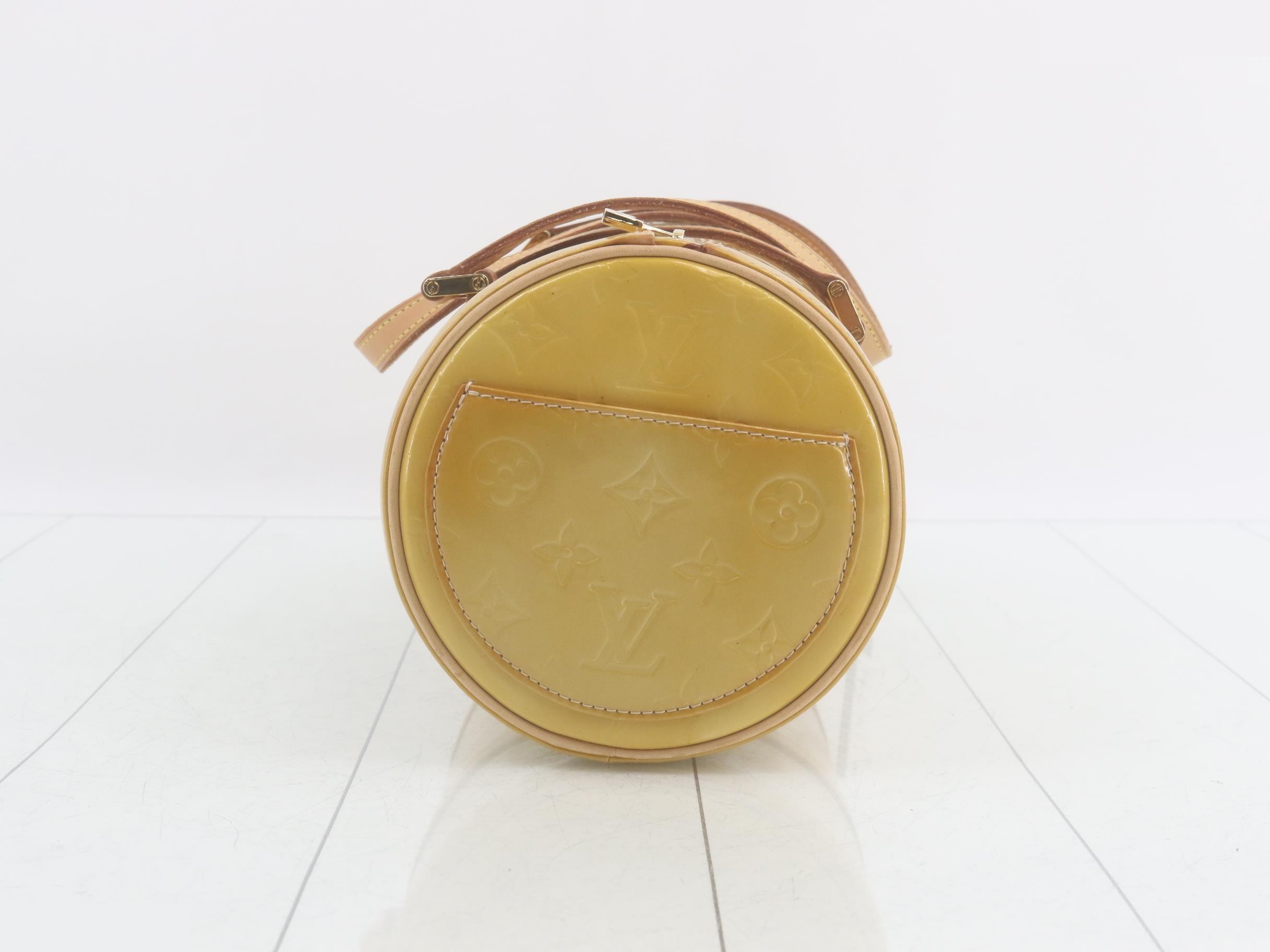 Vernis Enamel Beige x Gold Handbag VI0073 — view 4