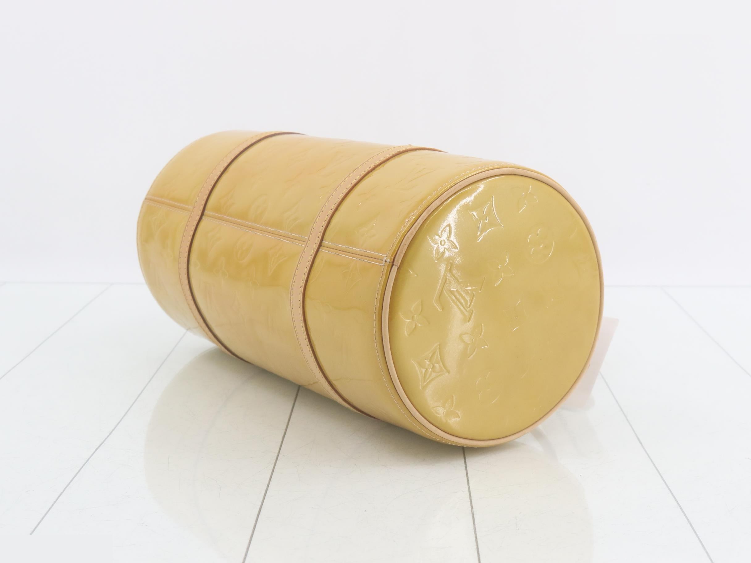 Vernis Enamel Beige x Gold Handbag VI0073 — view 6