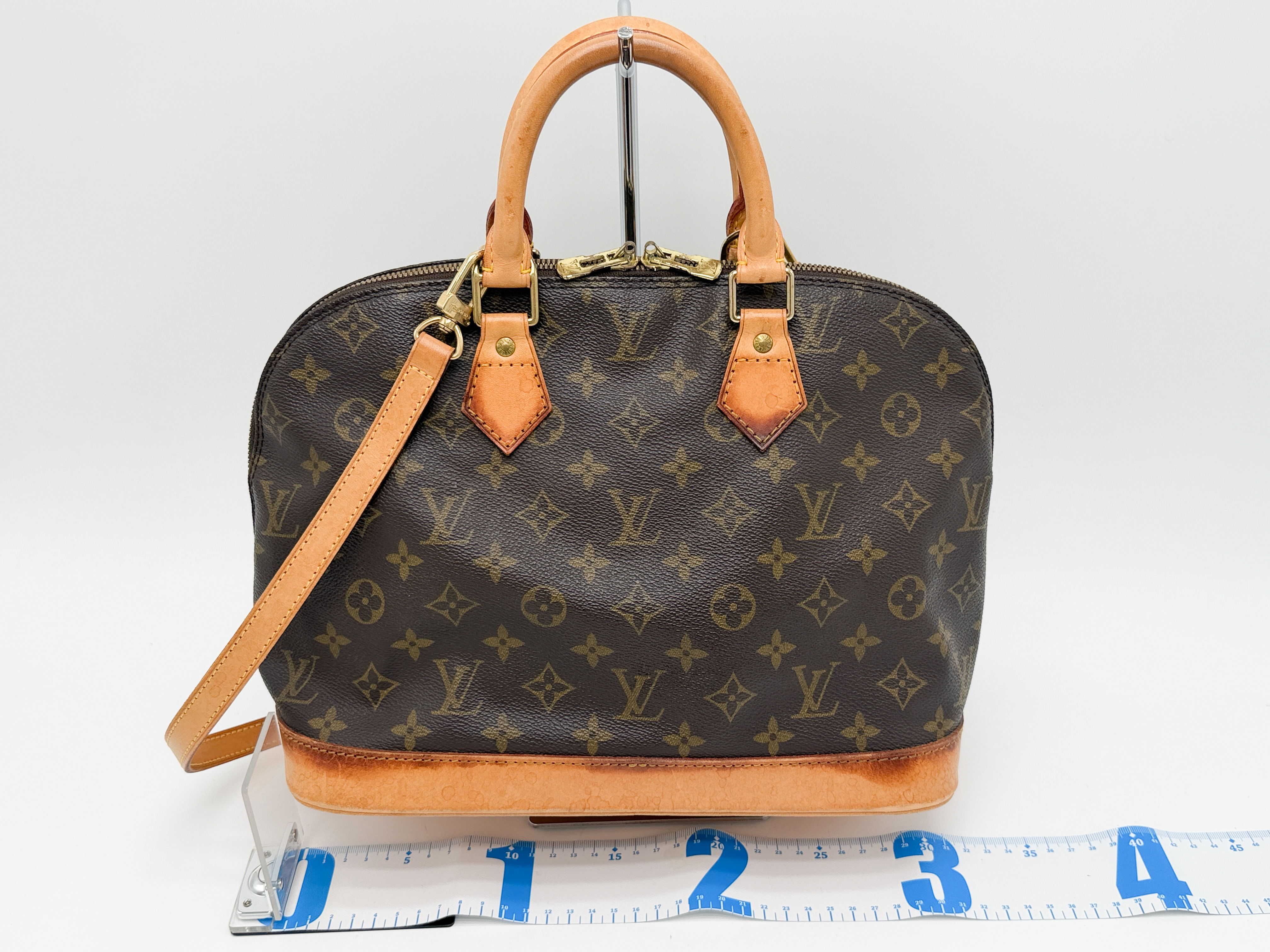 Monogram M51130 Alma PM Handbag with Strap — view 2
