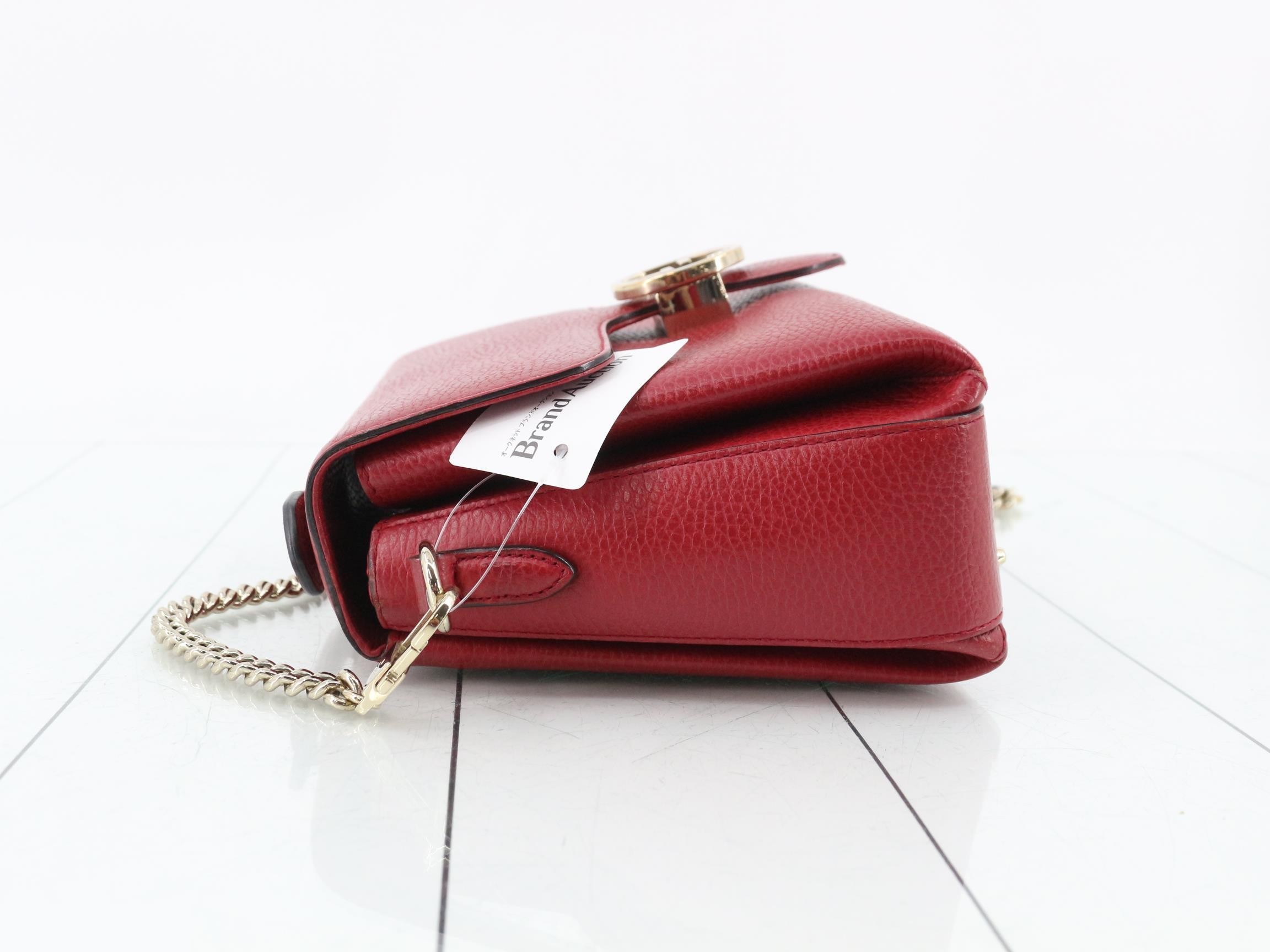 Small leather shoulder bag with interlocking G logo — view 4