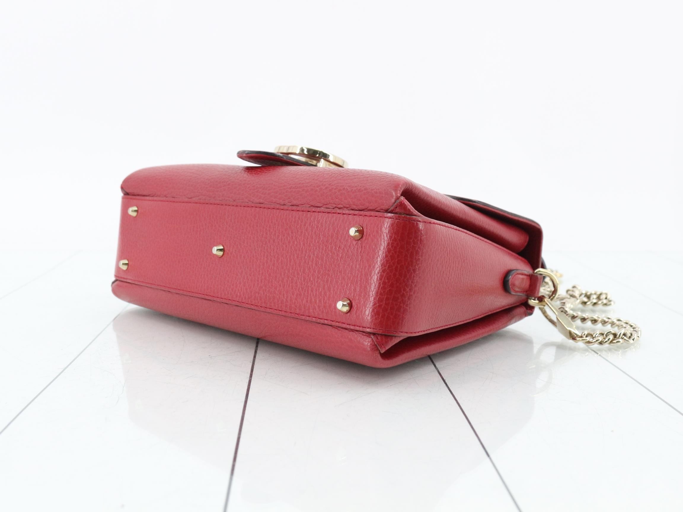 Small leather shoulder bag with interlocking G logo — view 6