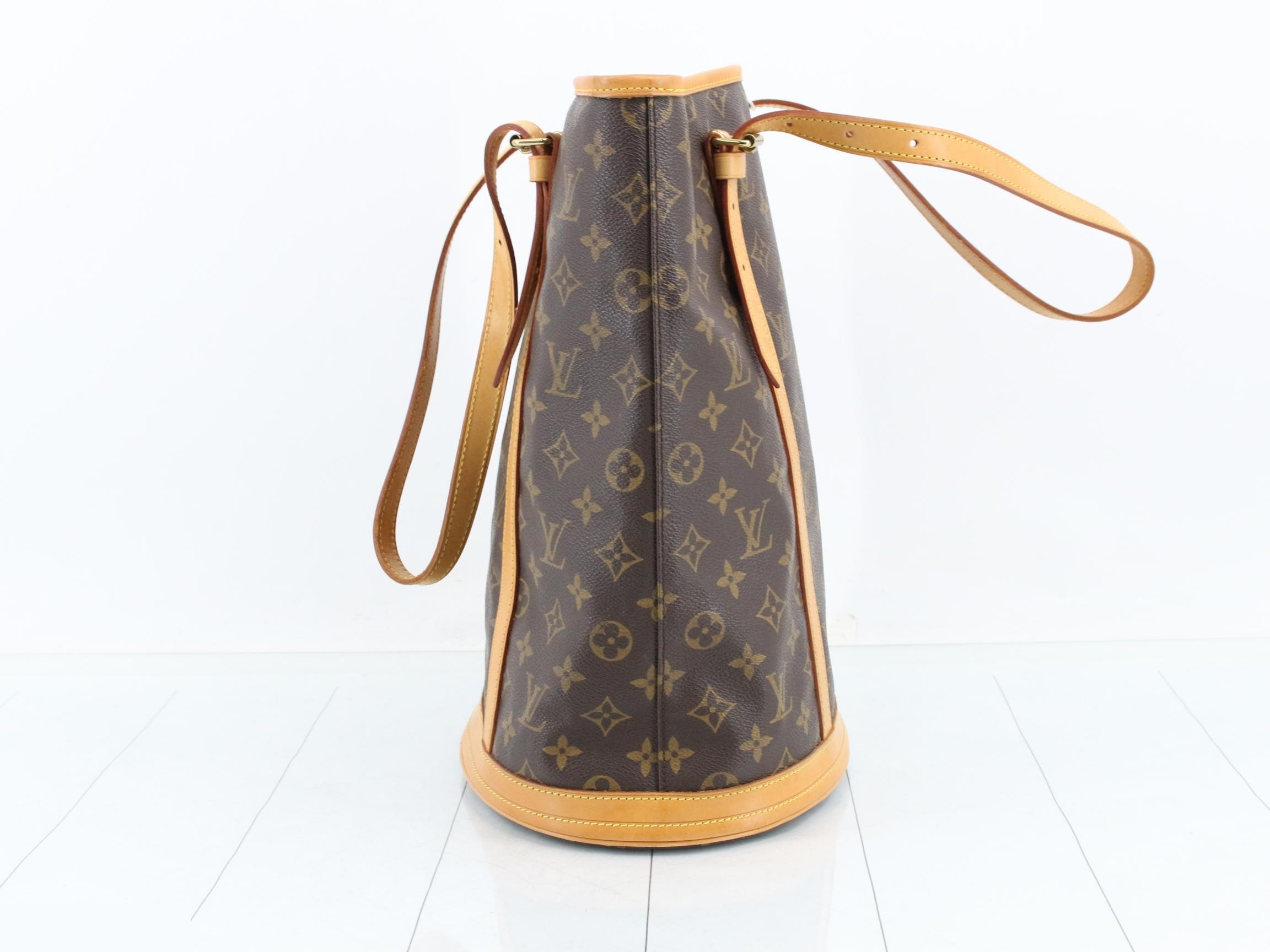 Monogram Bucket GM Tote Bag with Pouch — view 4