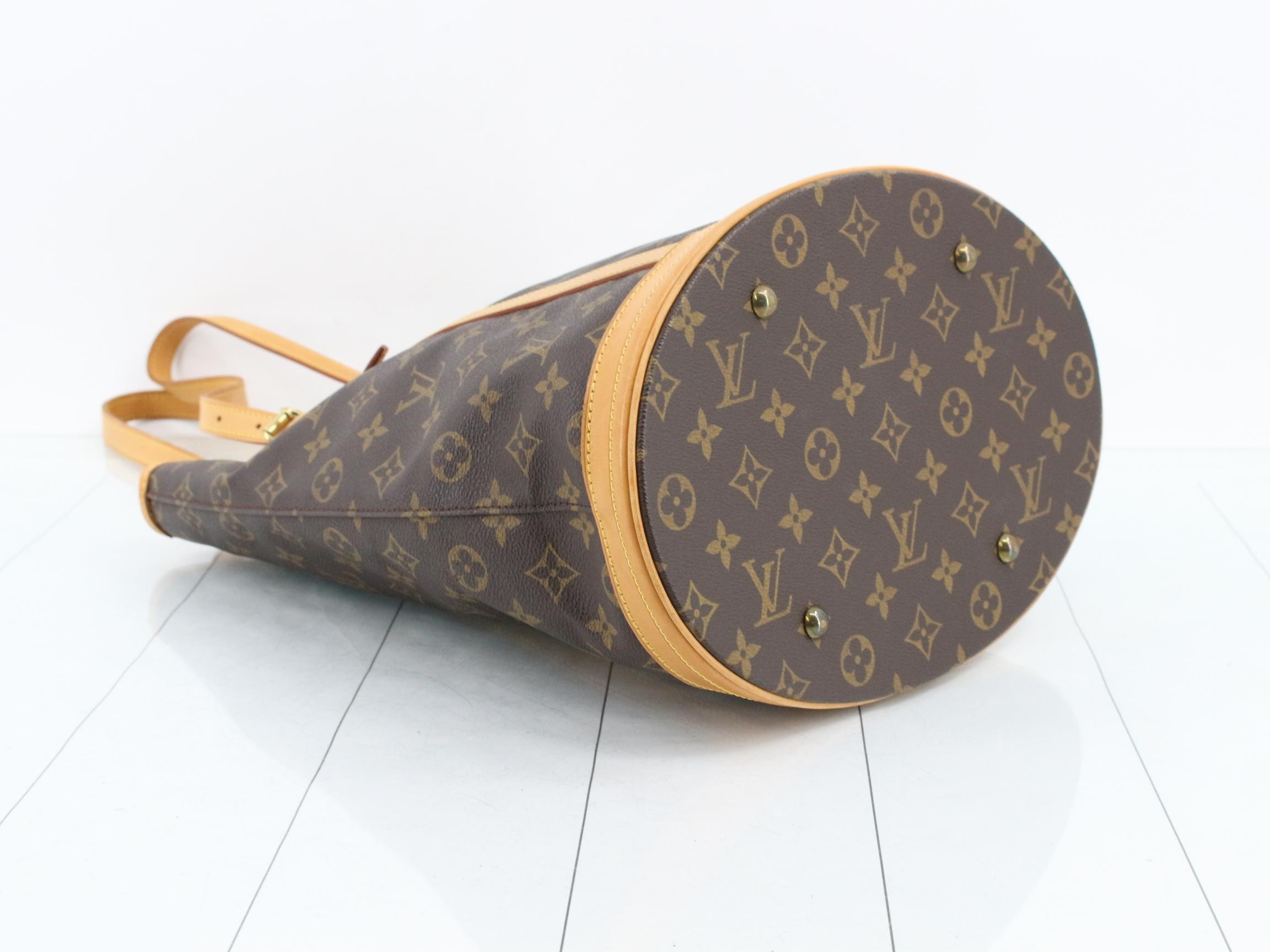 Monogram Bucket GM Tote Bag with Pouch — view 5