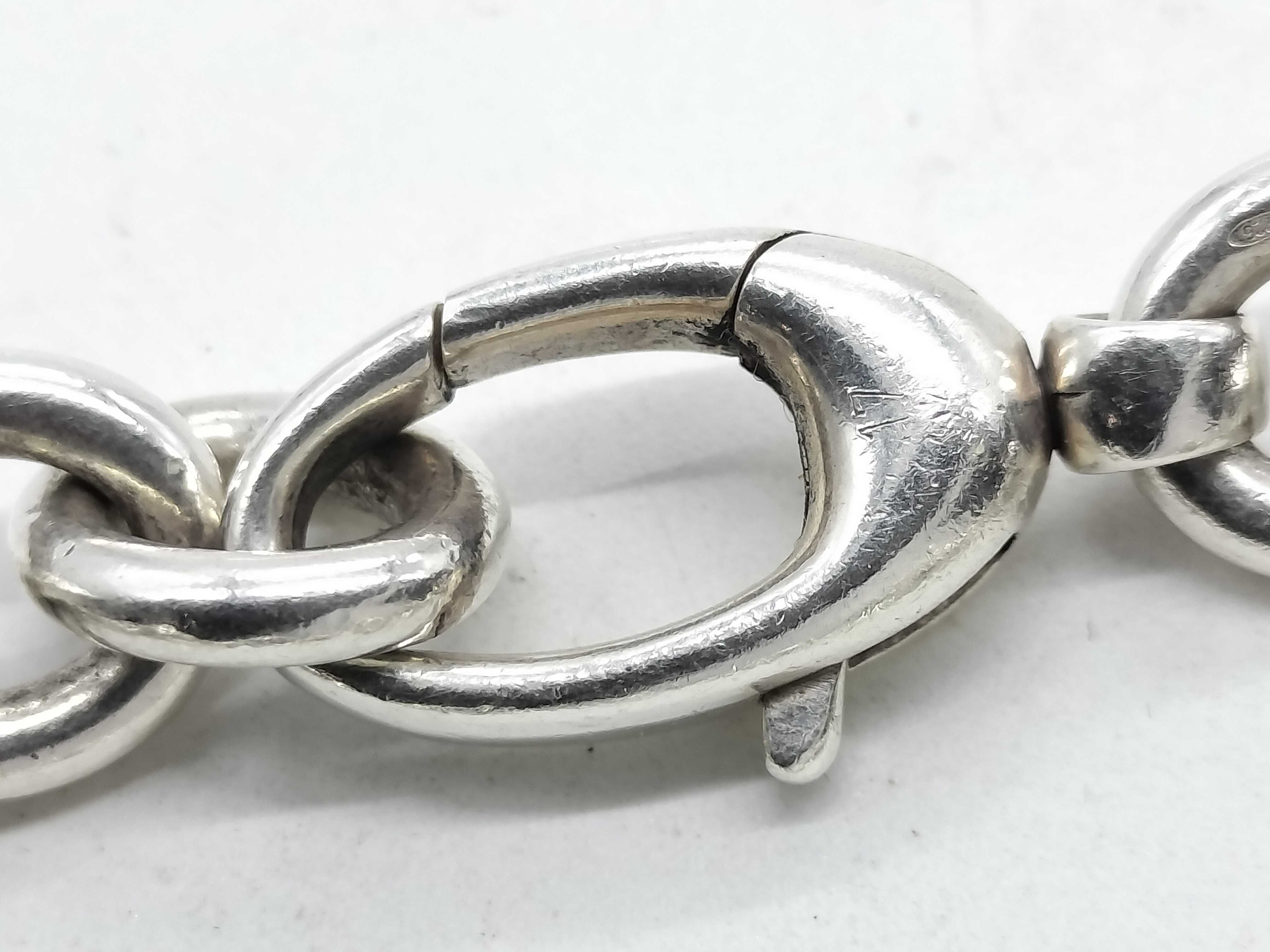 Double Dog Tag Chain Bracelet 925 Bracelet/Bangle — view 5