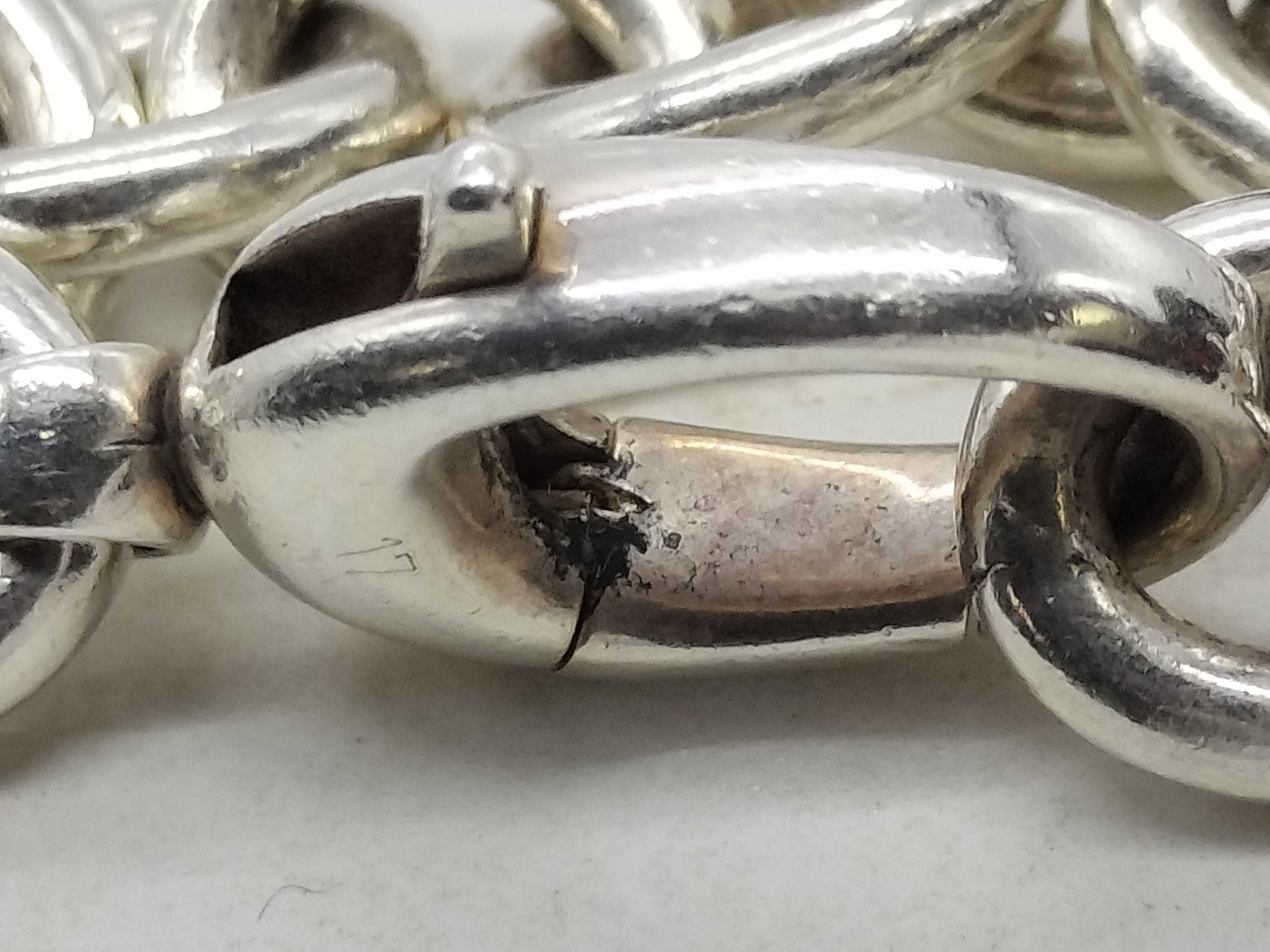 Double Dog Tag Chain Bracelet 925 Bracelet/Bangle — view 9