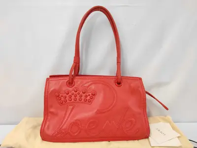 Crown Leather Handbag