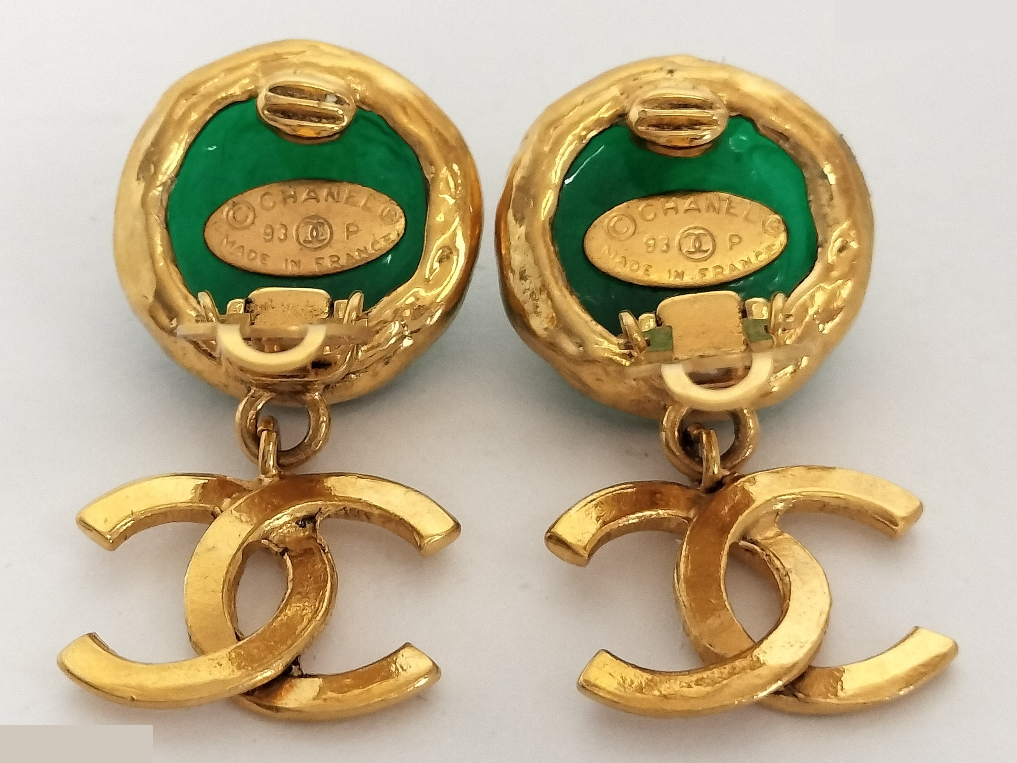 Coco Colored Stone Gold Earrings — view 2
