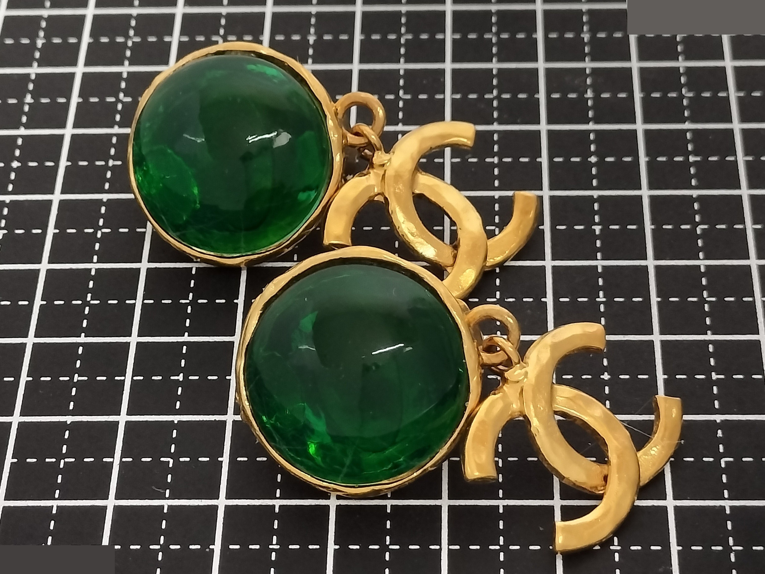 Coco Colored Stone Gold Earrings — view 5