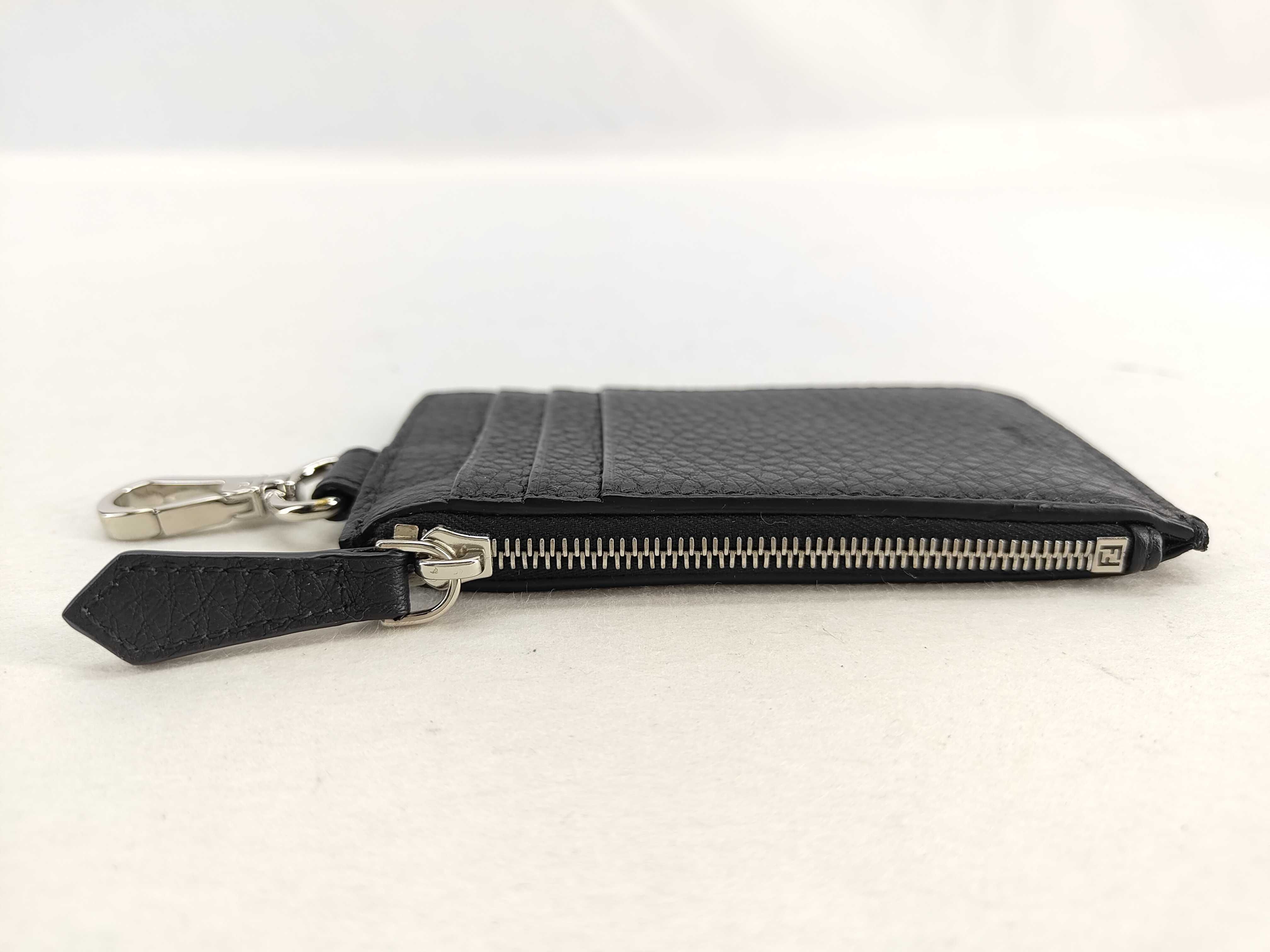 card case, black, 7M0343AJJ1, FF logo, with box, leather coin case. — view 7