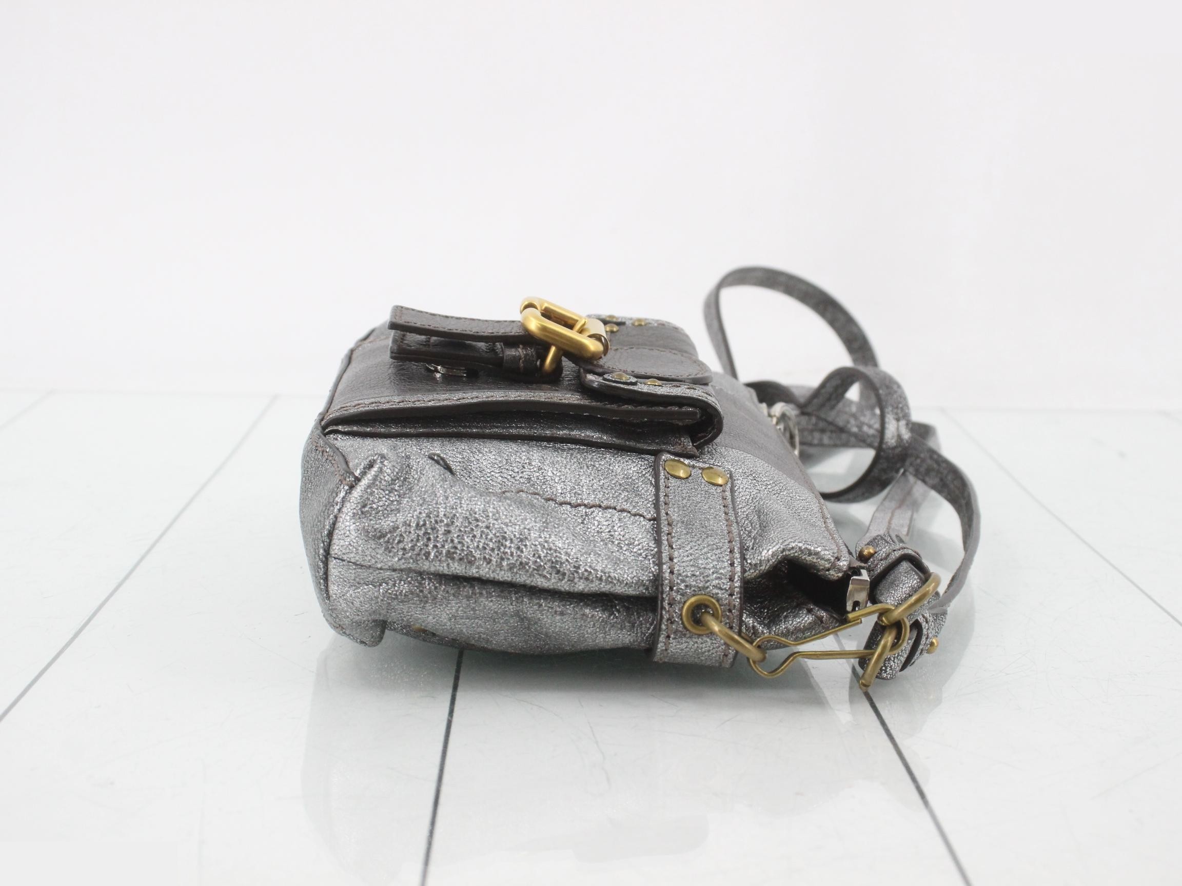 Paddington 2-way Shoulder Bag, Leather, Metallic — view 3
