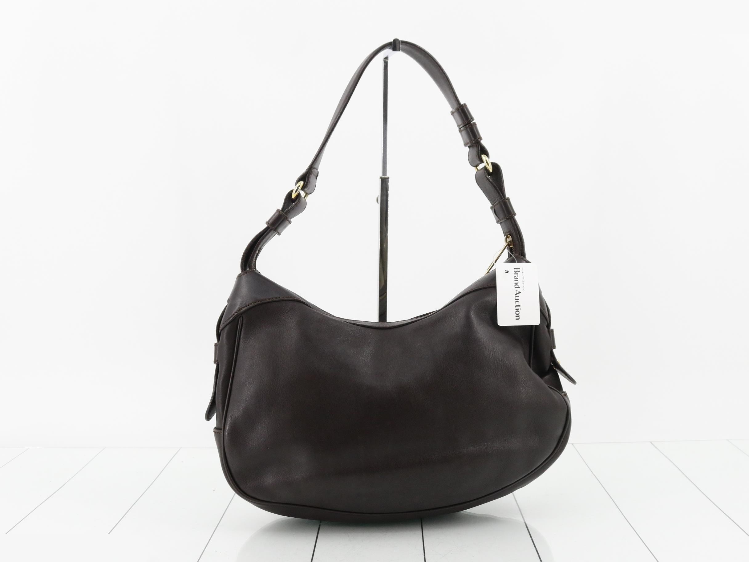 Triomphe Leather Shoulder Bag — view 2