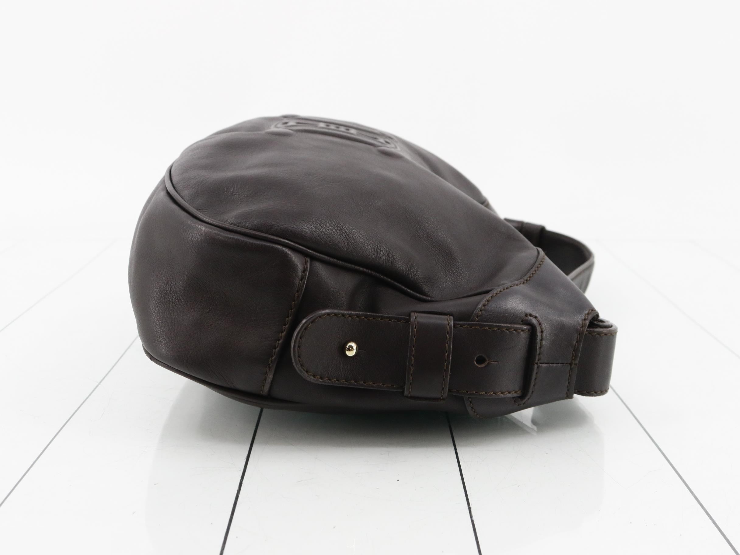 Triomphe Leather Shoulder Bag — view 3