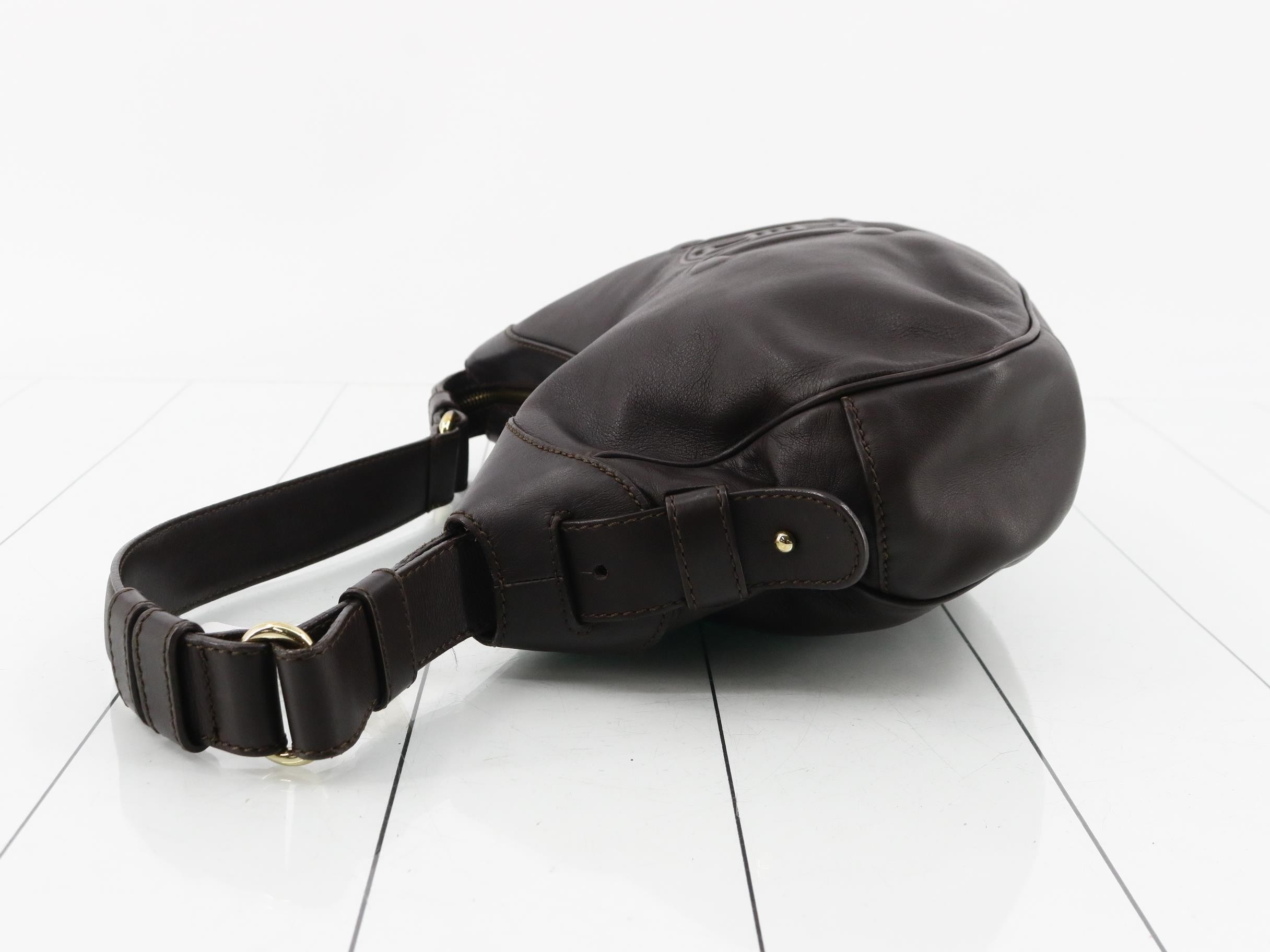 Triomphe Leather Shoulder Bag — view 4