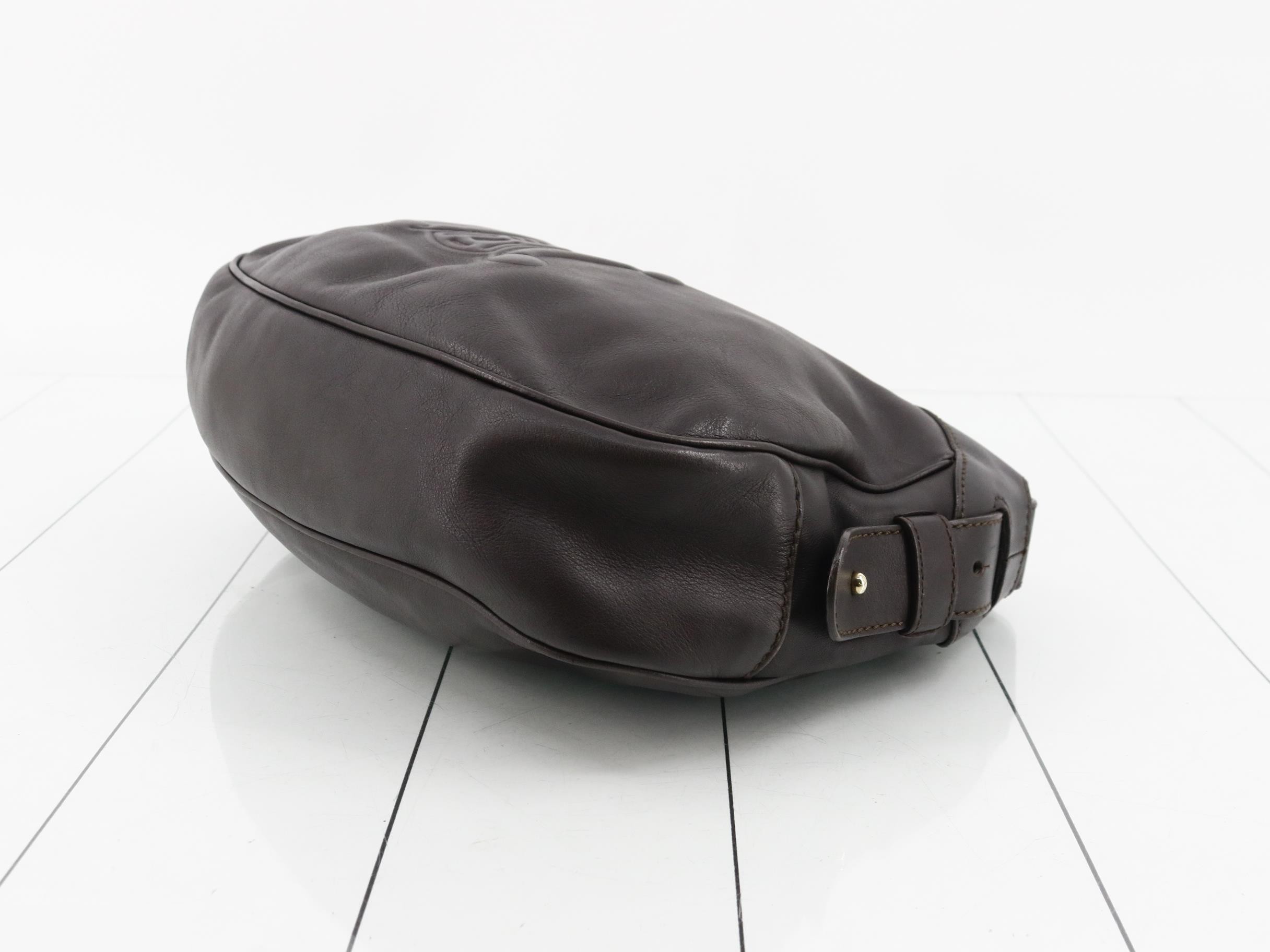 Triomphe Leather Shoulder Bag — view 6